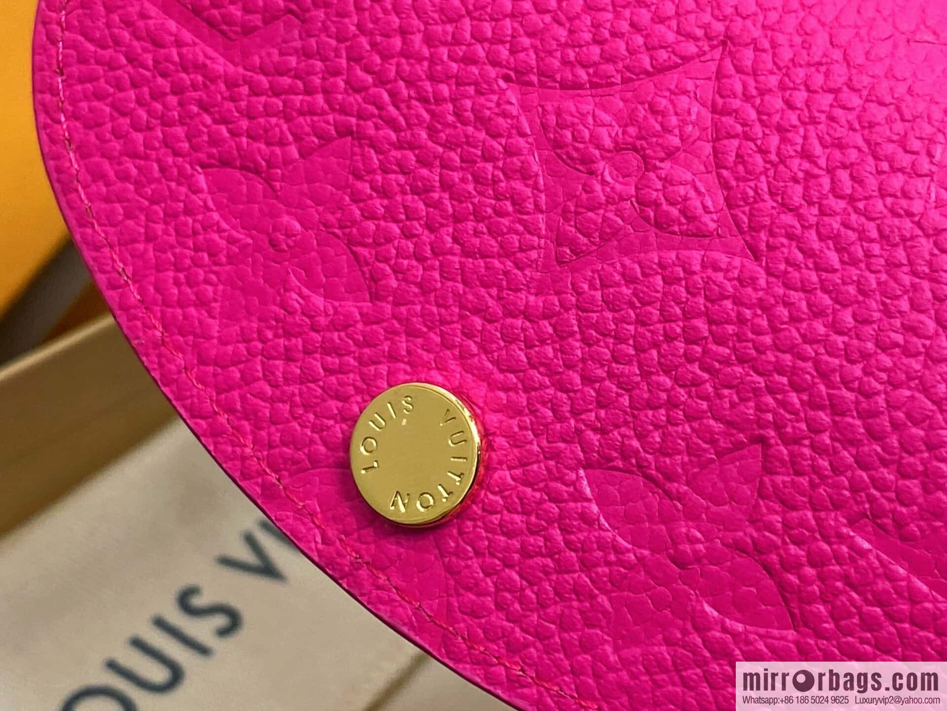 [Boutique‑grade] M14086 rose red and white, change bag wallet LV x TM Rosalie Coin Perth wallet