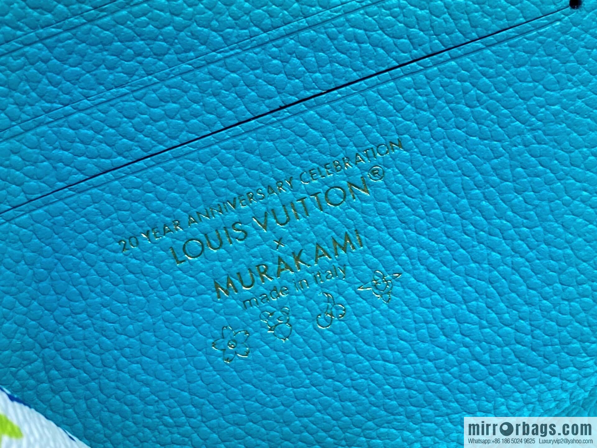 [Boutique‑grade] M13801 blue white color, change wallet LV x TM Portfolio Noah Compact wallet