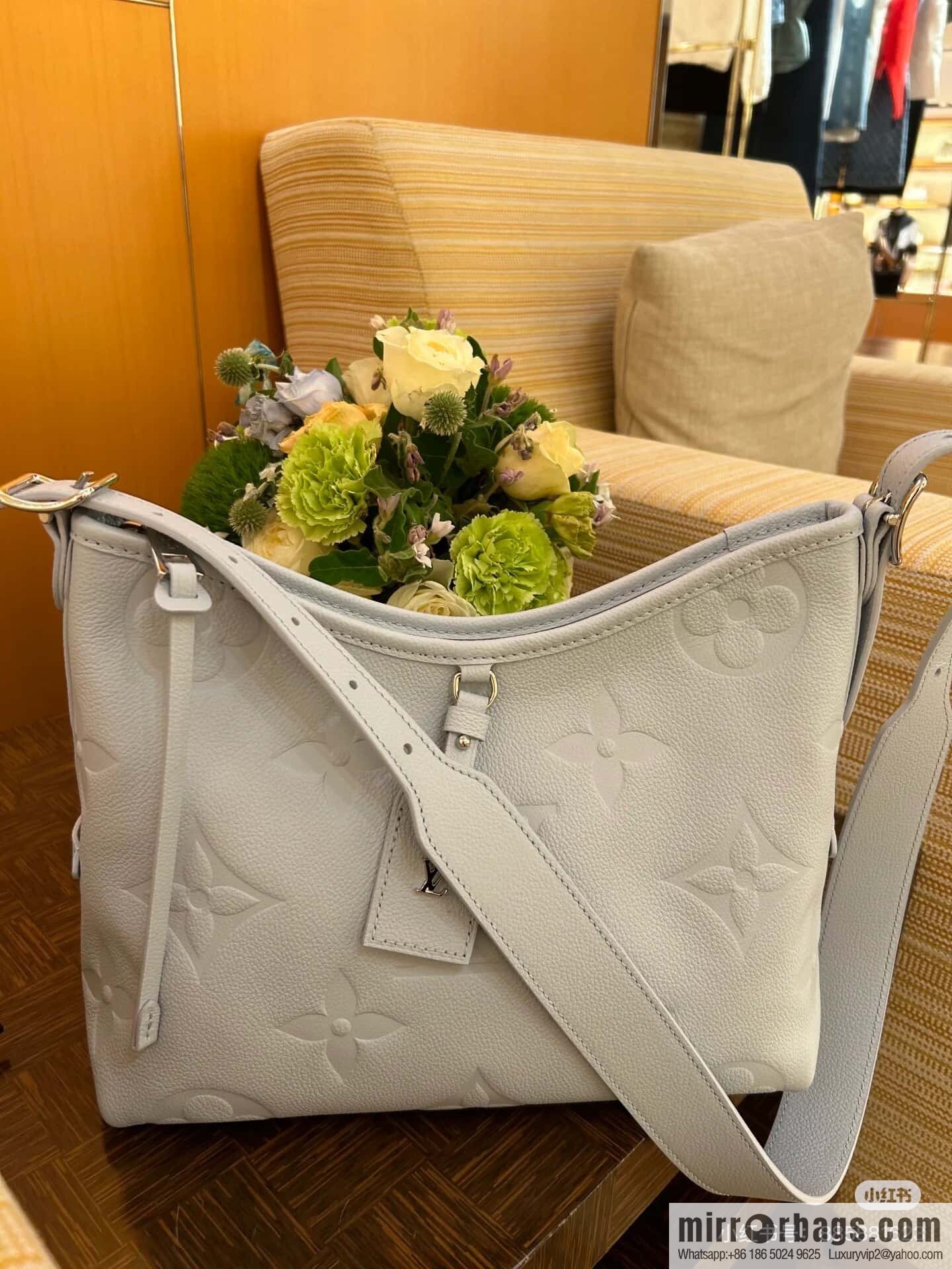 [Boutique‑grade] M12917 light gray, taro purple, full leather shopping bag CarryAll small handbag