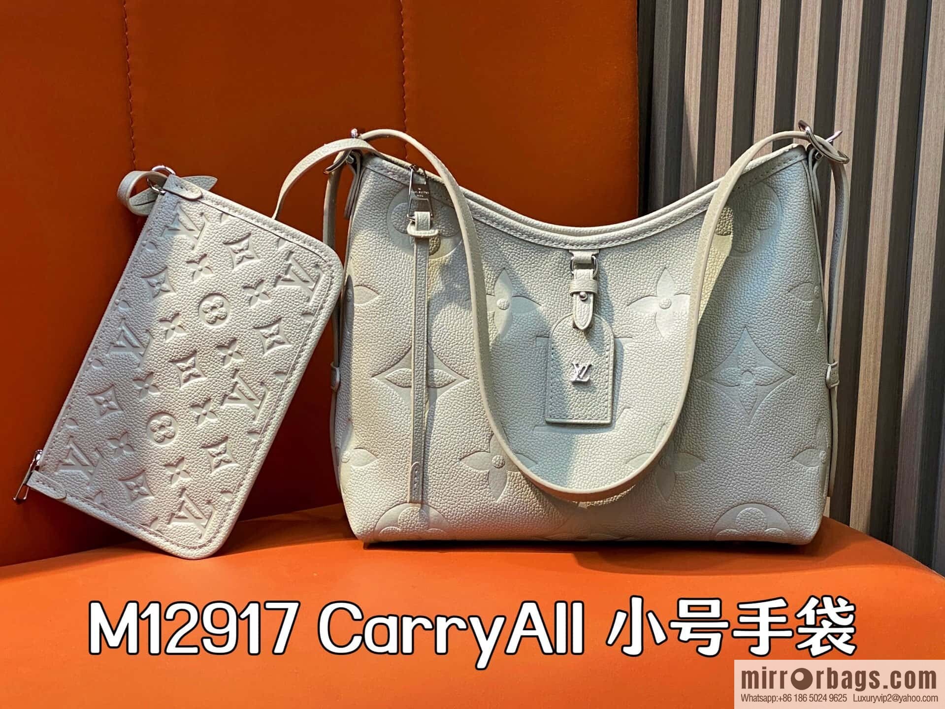 [Boutique‑grade] M12917 light gray, taro purple, full leather shopping bag CarryAll small handbag