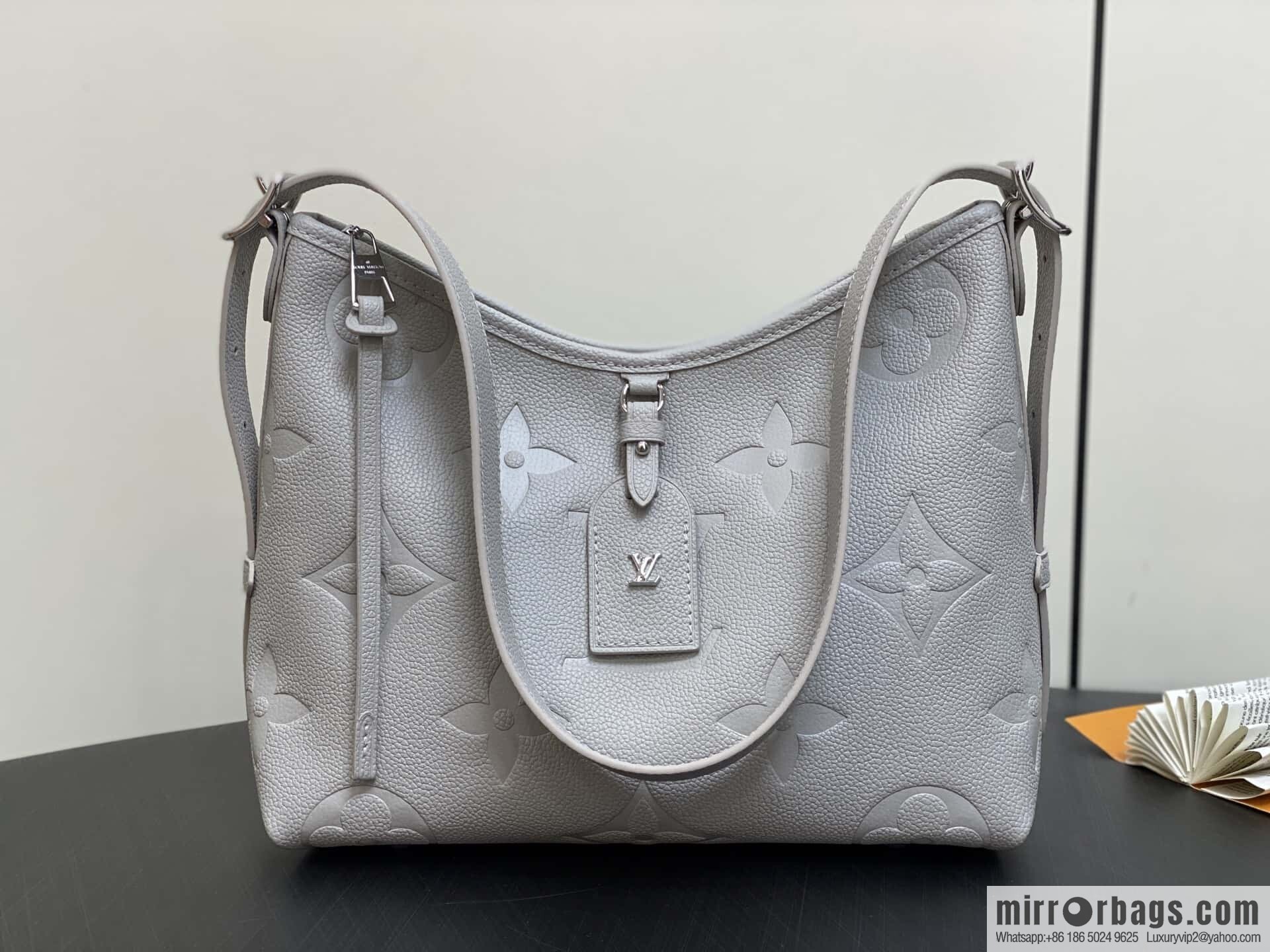 [Boutique‑grade] M12917 light gray, taro purple, full leather shopping bag CarryAll small handbag