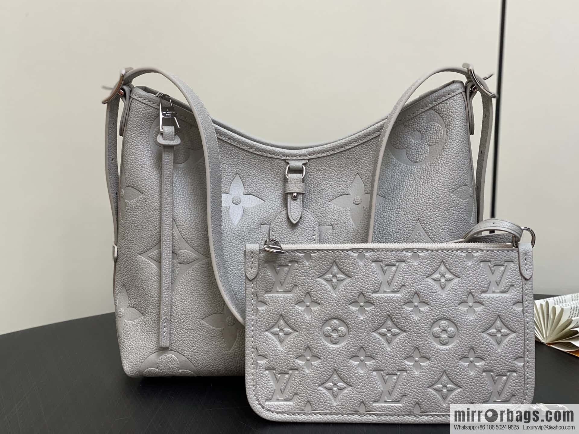 [Boutique‑grade] M12917 light gray, taro purple, full leather shopping bag CarryAll small handbag