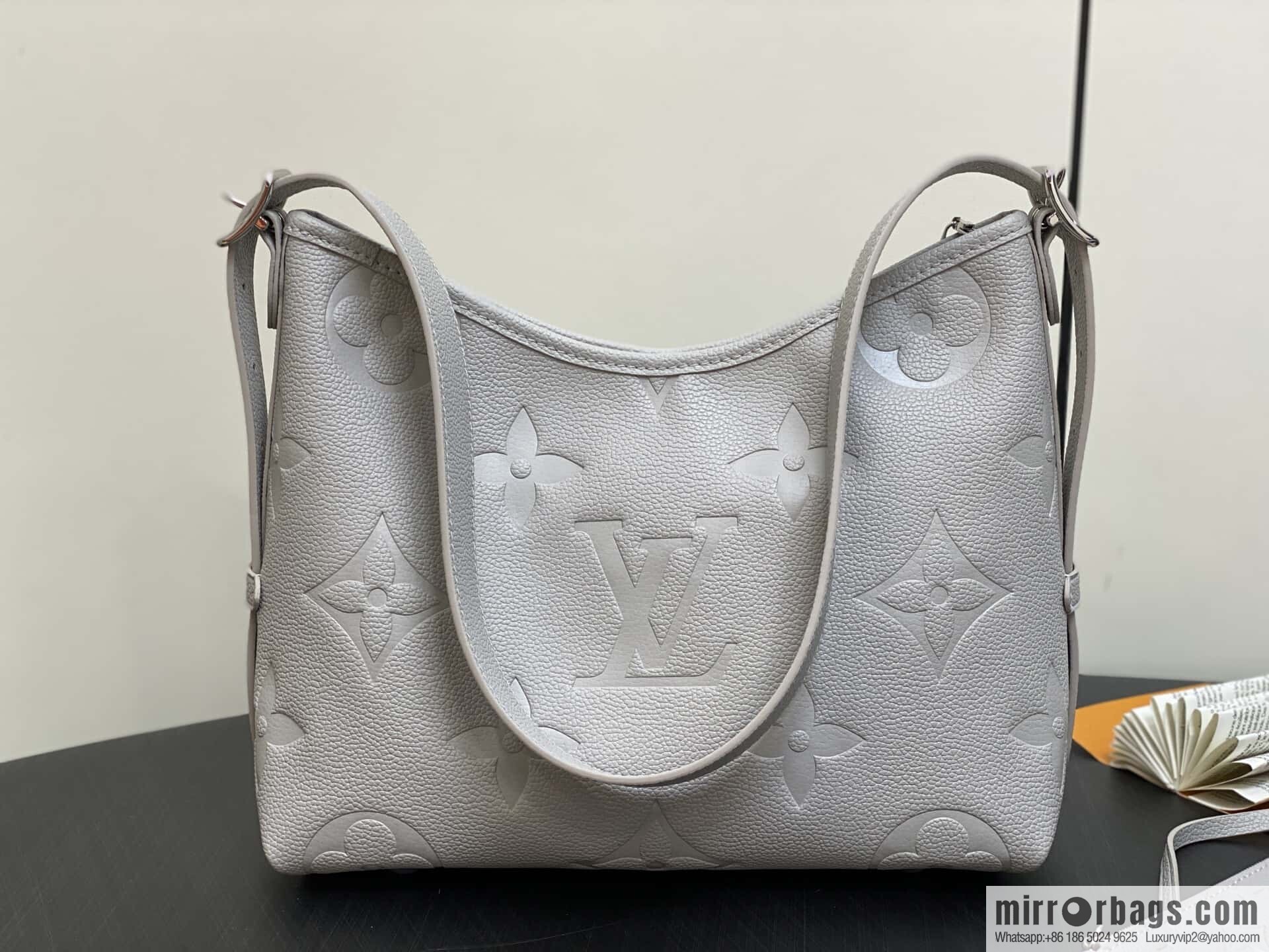 [Boutique‑grade] M12917 light gray, taro purple, full leather shopping bag CarryAll small handbag