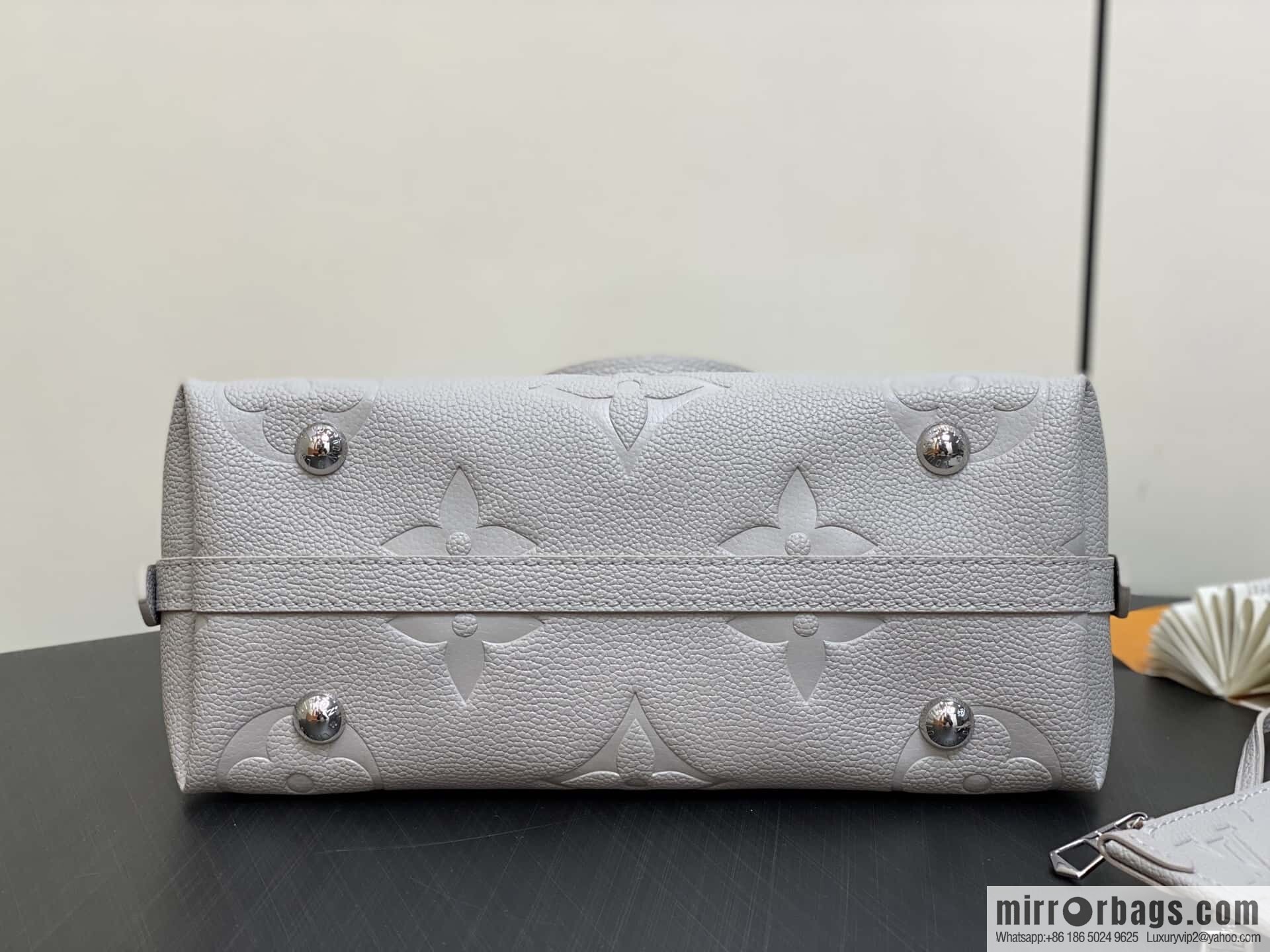 [Boutique‑grade] M12917 light gray, taro purple, full leather shopping bag CarryAll small handbag