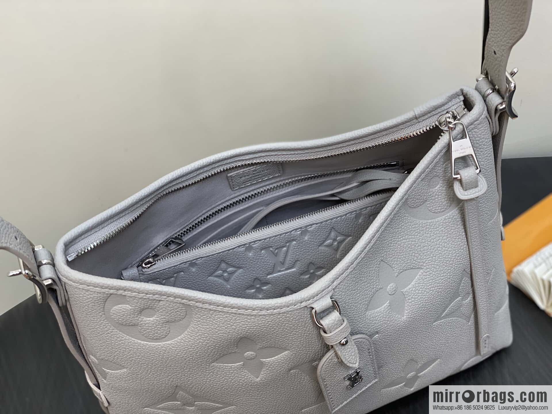[Boutique‑grade] M12917 light gray, taro purple, full leather shopping bag CarryAll small handbag