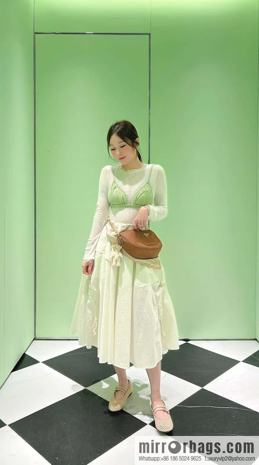 PRADA ๐ new crescent bag ๐ 1BH222 multifunctional ๐๐ caramel color