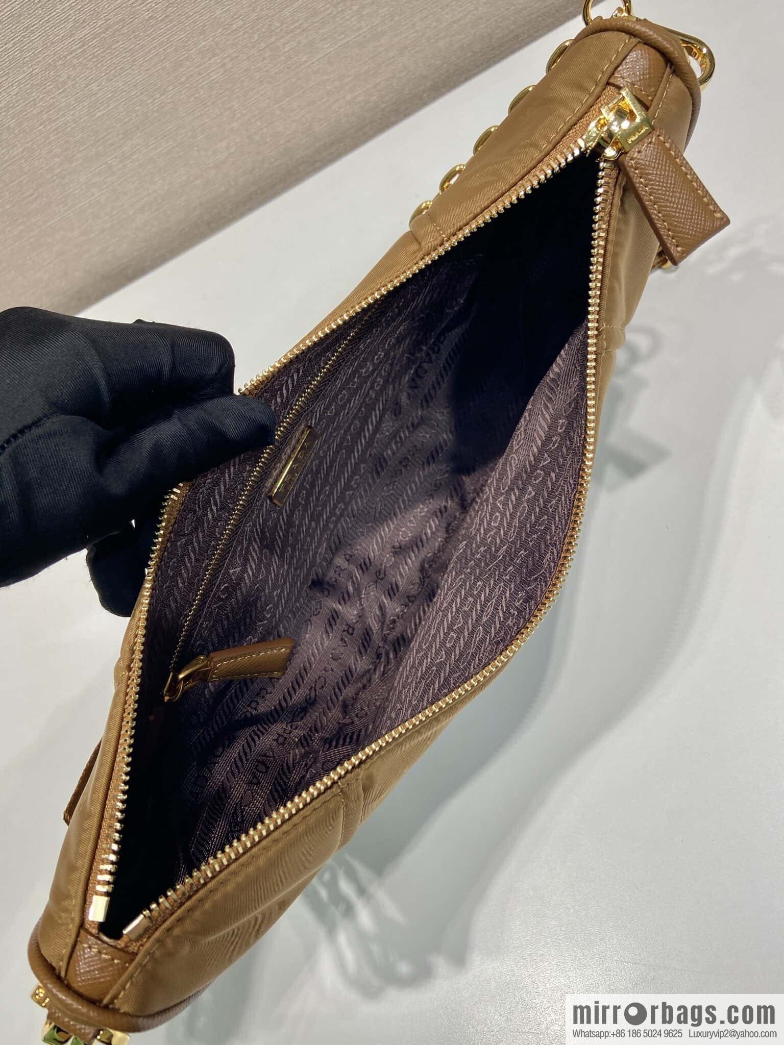 PRADA ๐ new crescent bag ๐ 1BH222 multifunctional ๐๐ caramel color