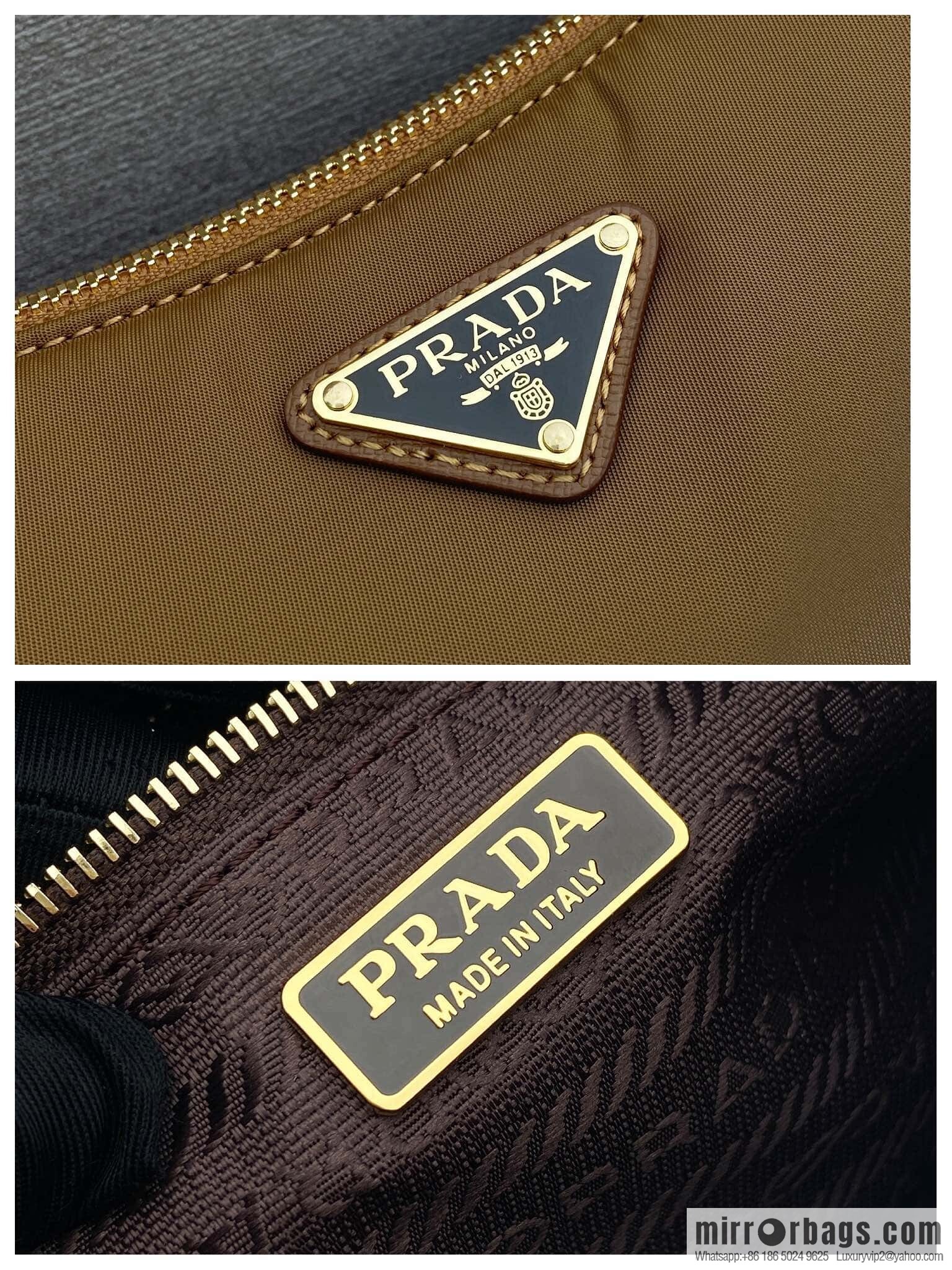 PRADA ๐ new crescent bag ๐ 1BH222 multifunctional ๐๐ caramel color