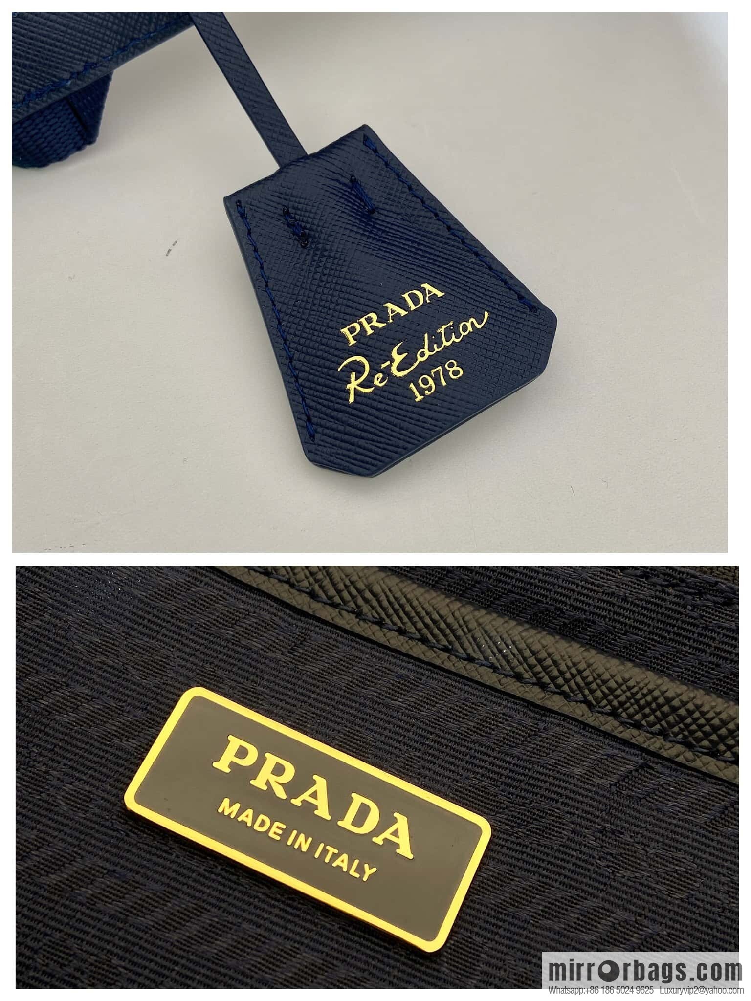 PRADA 🎉 Gold Buckle Classic Backpack 🎉 1BZ677 Gold Hardware 🎉🎉 Blue
