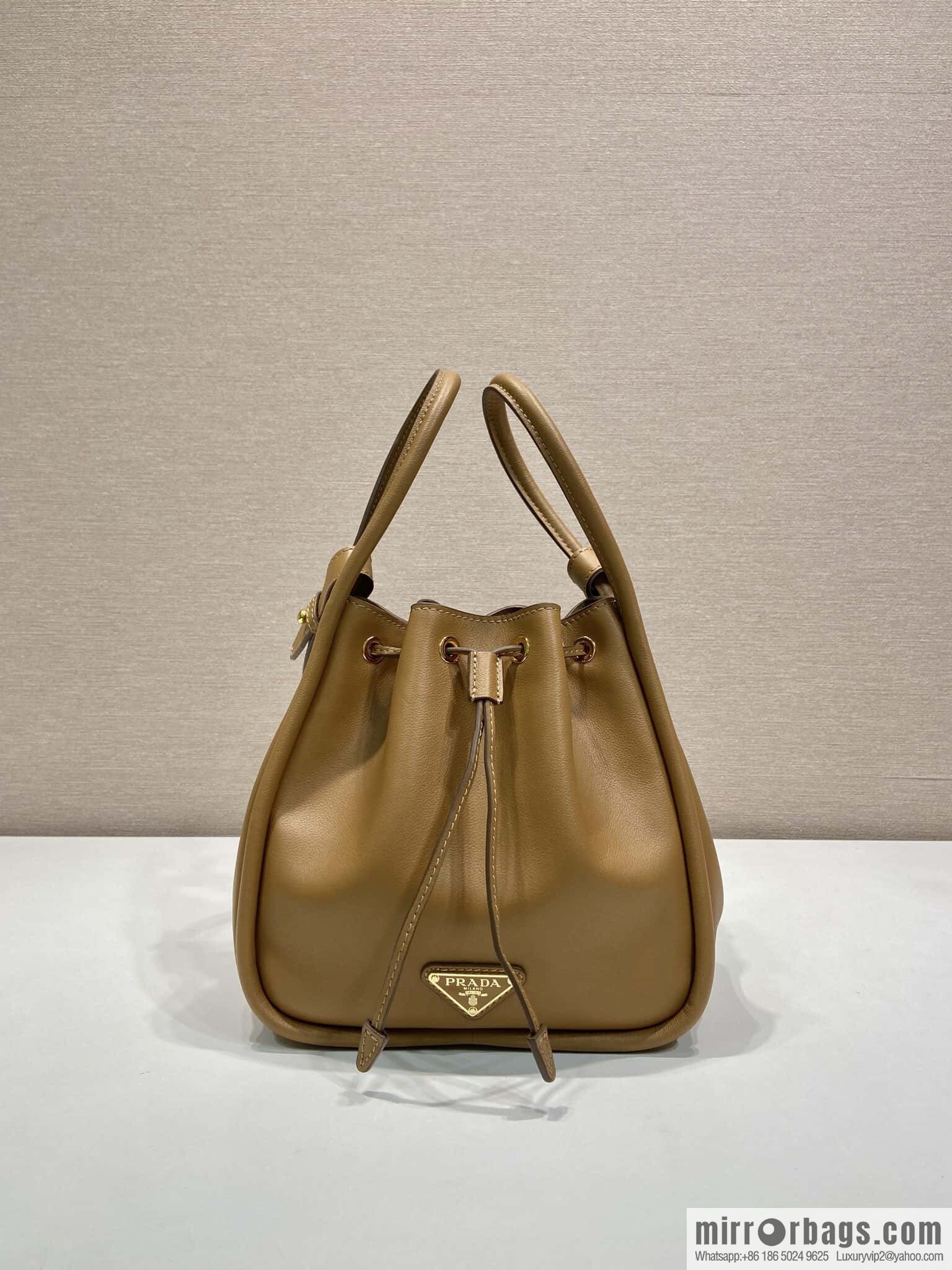 PRADA 🎉 new bucket bag 🎉 1BE087 🎉🎉 caramel color