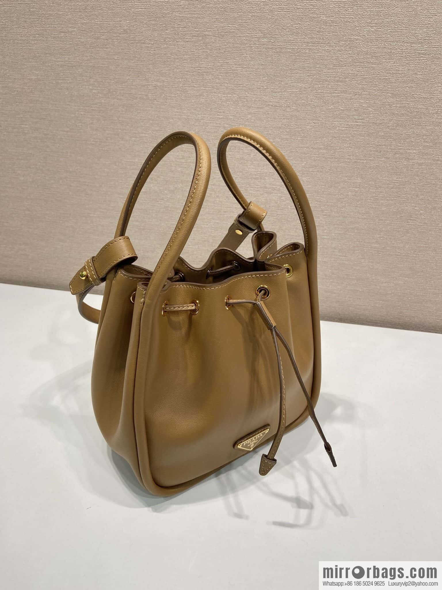 PRADA 🎉 new bucket bag 🎉 1BE087 🎉🎉 caramel color