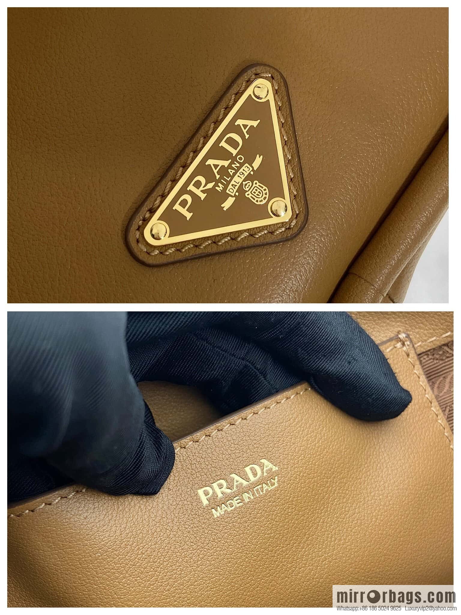 PRADA 🎉 new bucket bag 🎉 1BE087 🎉🎉 caramel color