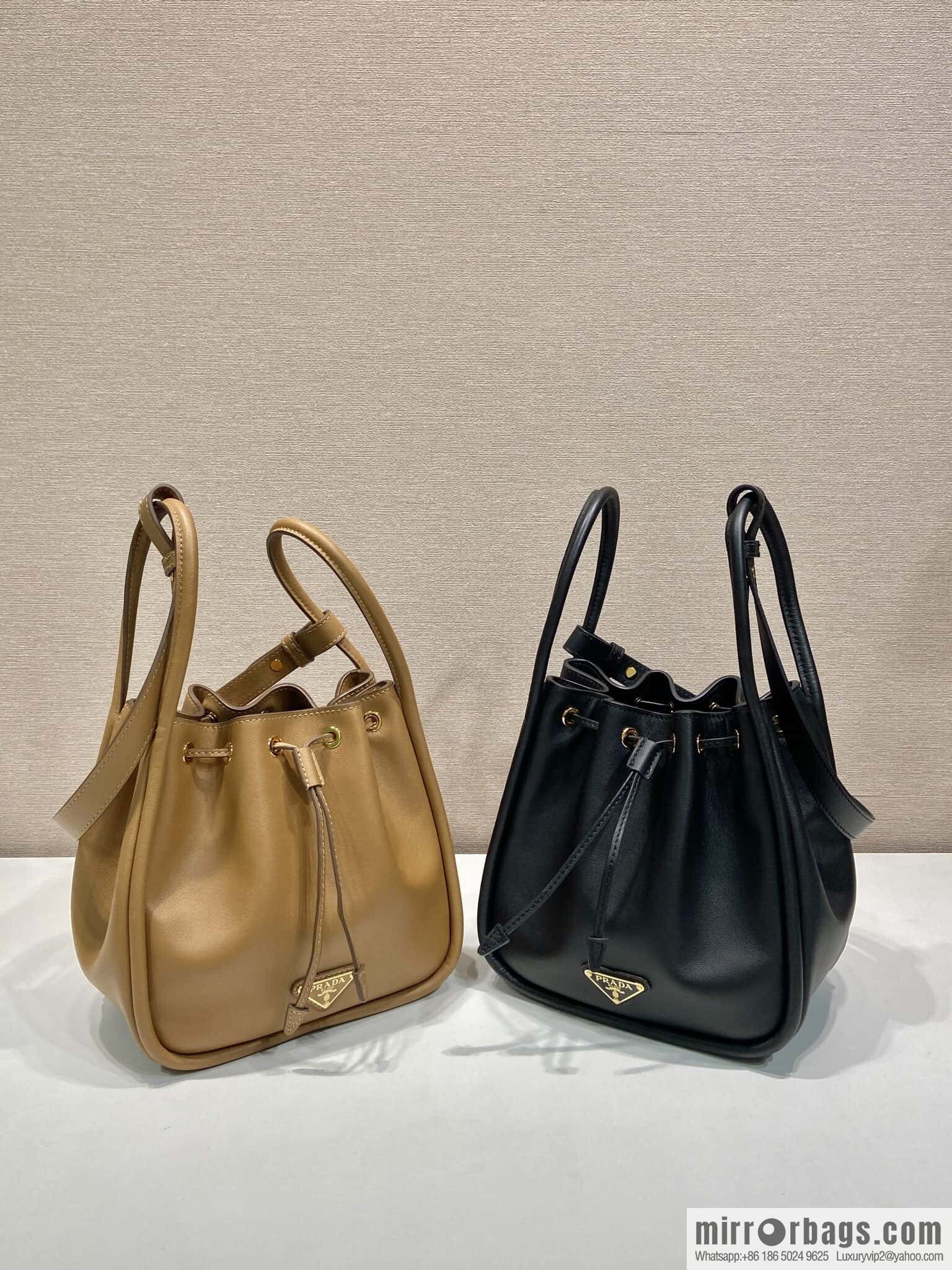 PRADA 🎉 new bucket bag 🎉 1BE087 🎉🎉 caramel color