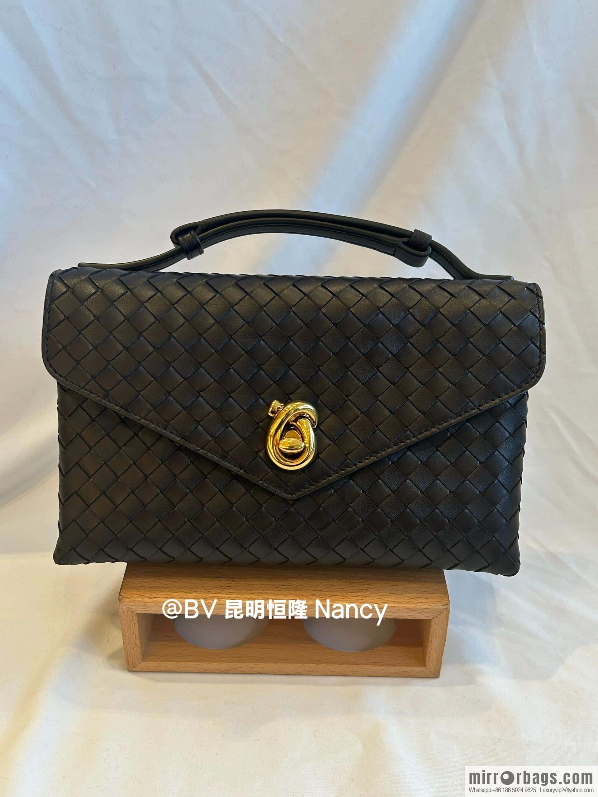BV Knot Lock Crossbody Bag 817191 Black