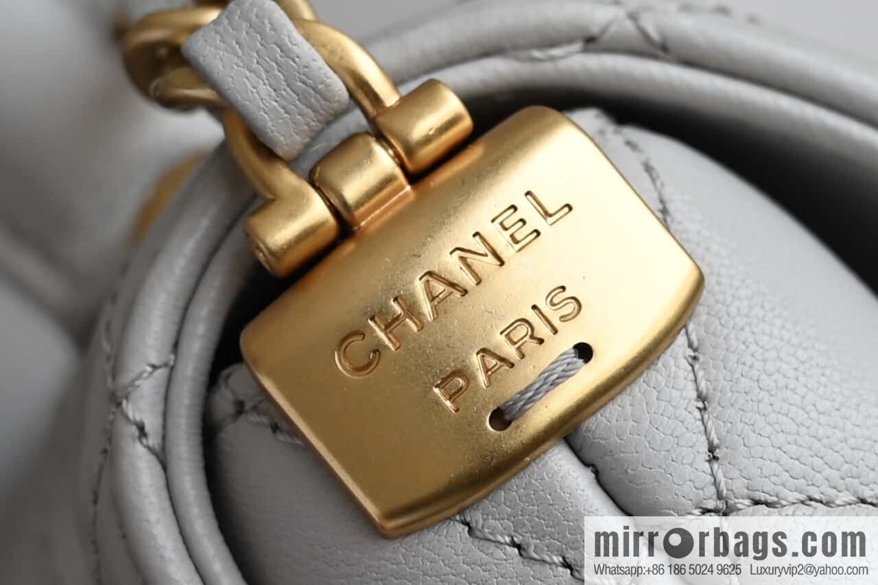 CHANEL 25P Handle Kelly Horizontal S AS5354 Grey