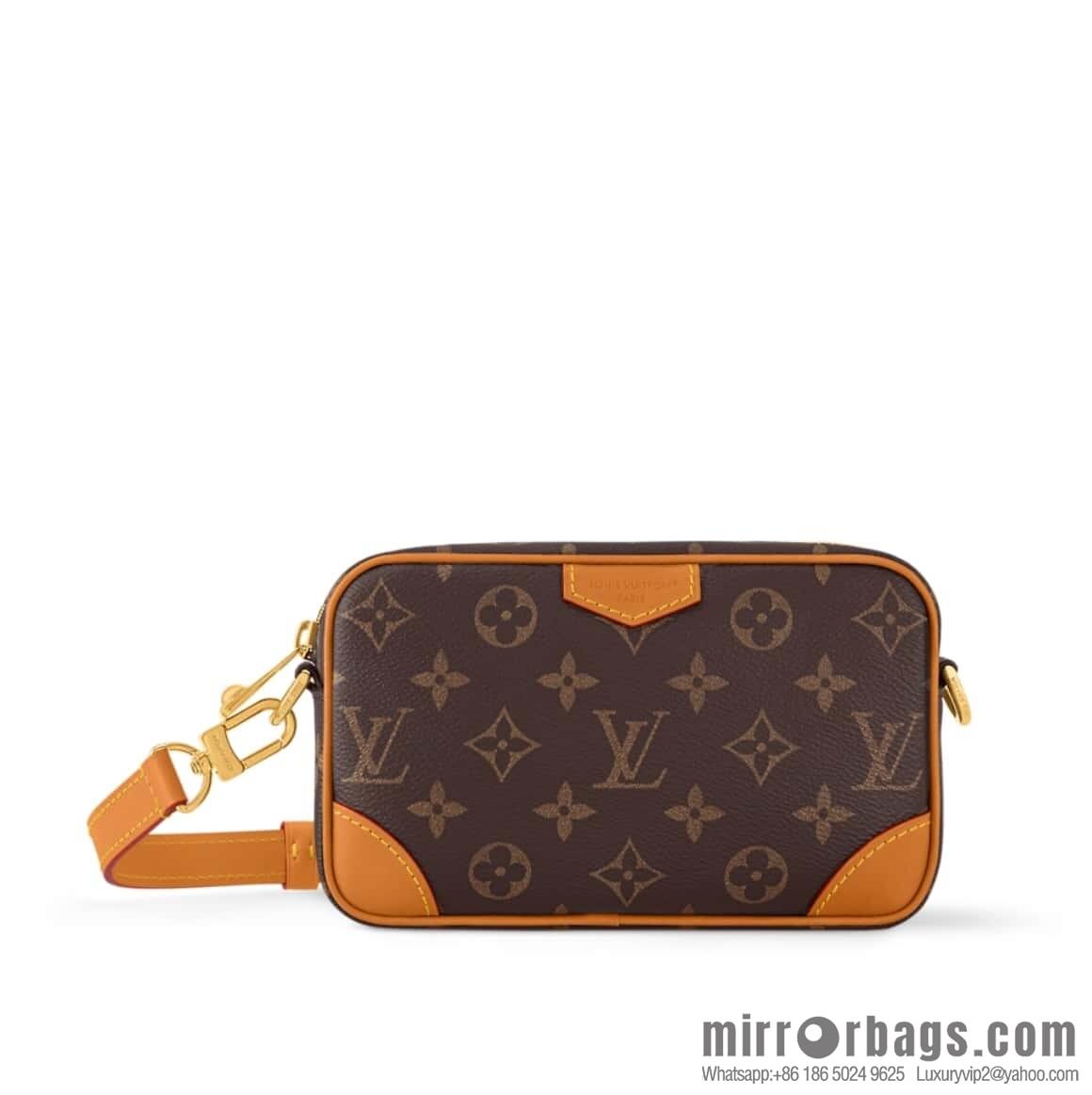 [Original order boutique] M14058 presbyopia yellow leather, mini men's bag messenger bag TROCADÉRO mini handbag