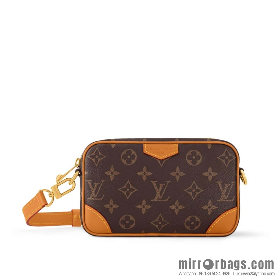 [Boutique‑grade] M14058 presbyopia yellow leather, mini men's bag messenger bag TROCADÉRO mini handbag