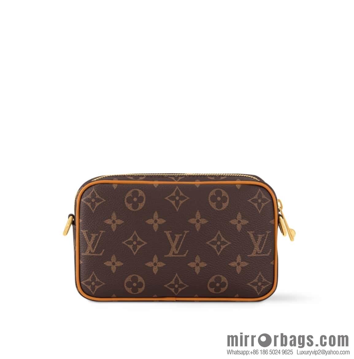 [Original order boutique] M14058 presbyopia yellow leather, mini men's bag messenger bag TROCADÉRO mini handbag