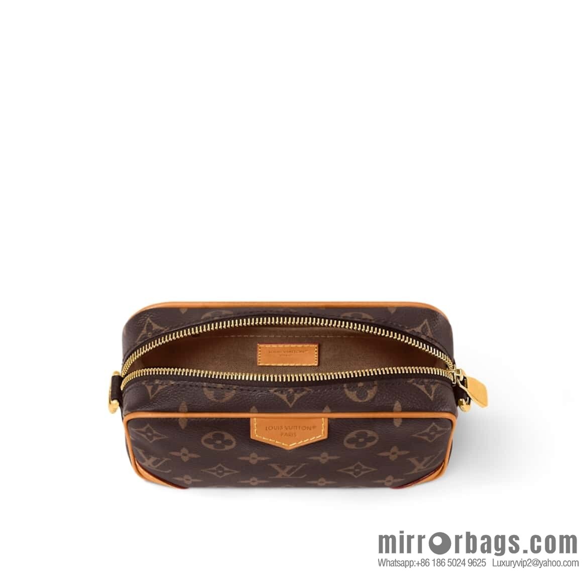 [Boutique‑grade] M14058 presbyopia yellow leather, mini men's bag messenger bag TROCADÉRO mini handbag