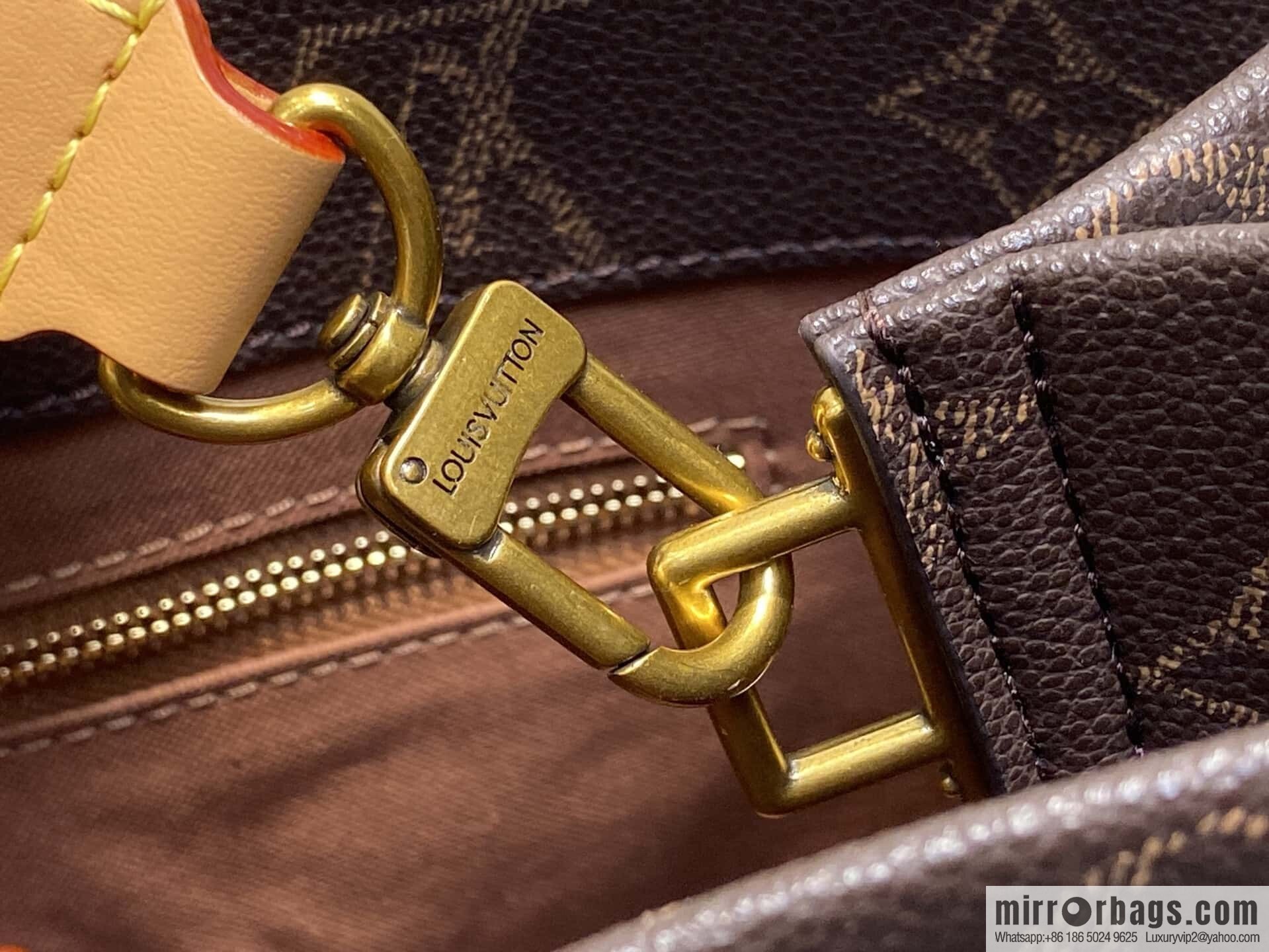[Boutique‑grade] M13928 presbyopia brown, shopping bag, square bag, Shopper Tote handbag.