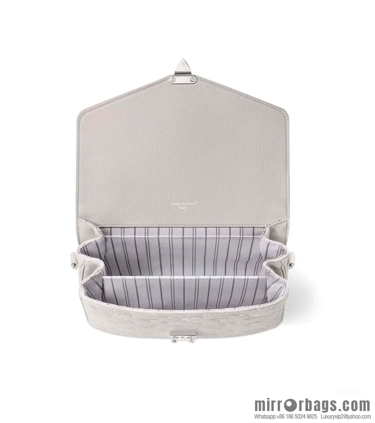 [Original order boutique] M41487 hazy gray taro purple, full leather embossed messenger bag Pochette Métis handbag