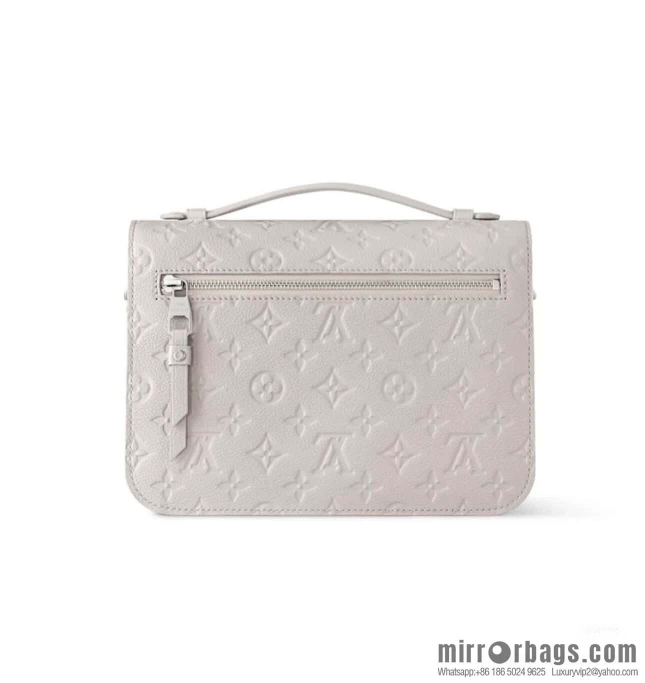 [Original order boutique] M41487 hazy gray taro purple, full leather embossed messenger bag Pochette Métis handbag