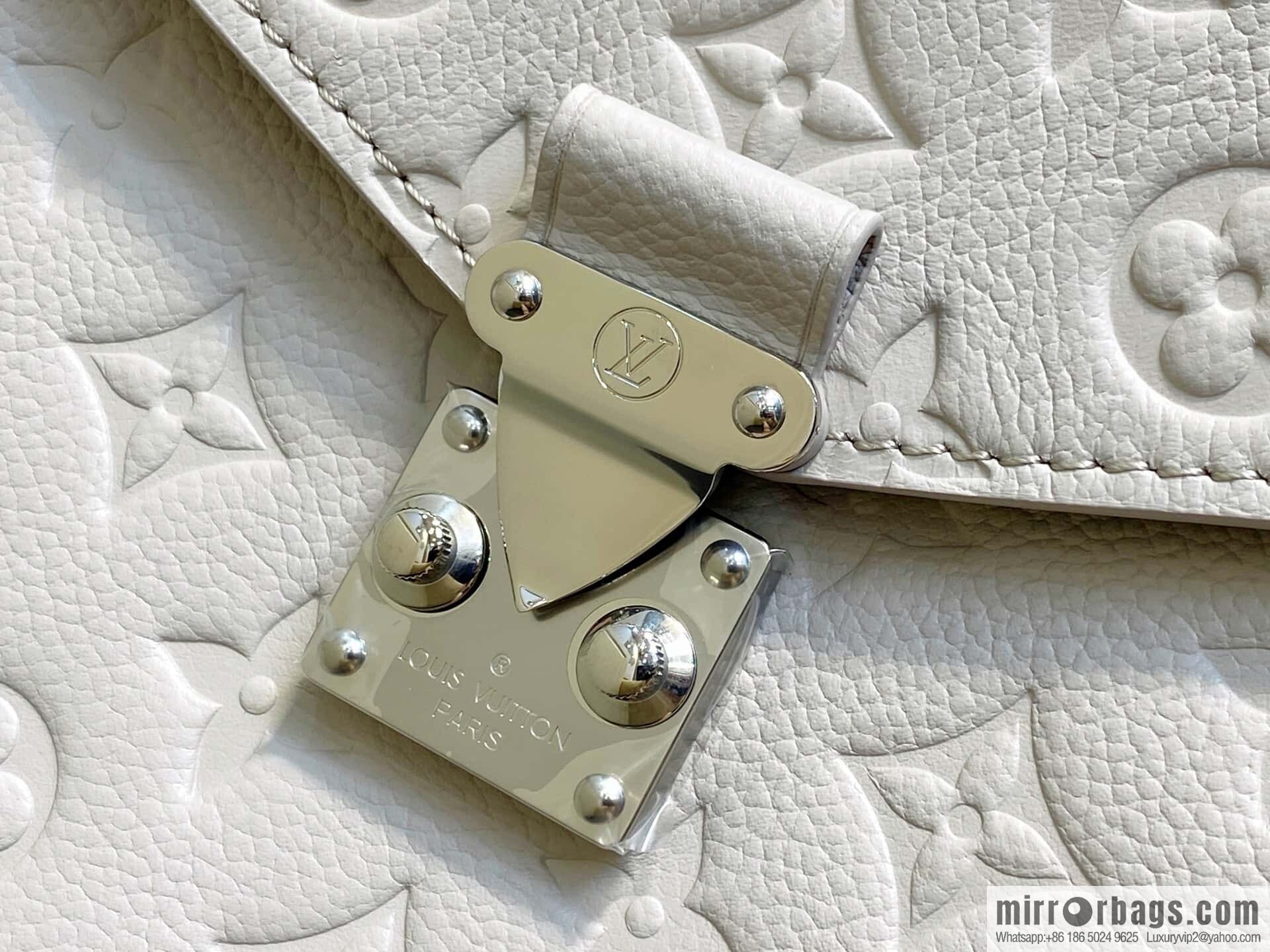 [Original order boutique] M41487 hazy gray taro purple, full leather embossed messenger bag Pochette Métis handbag