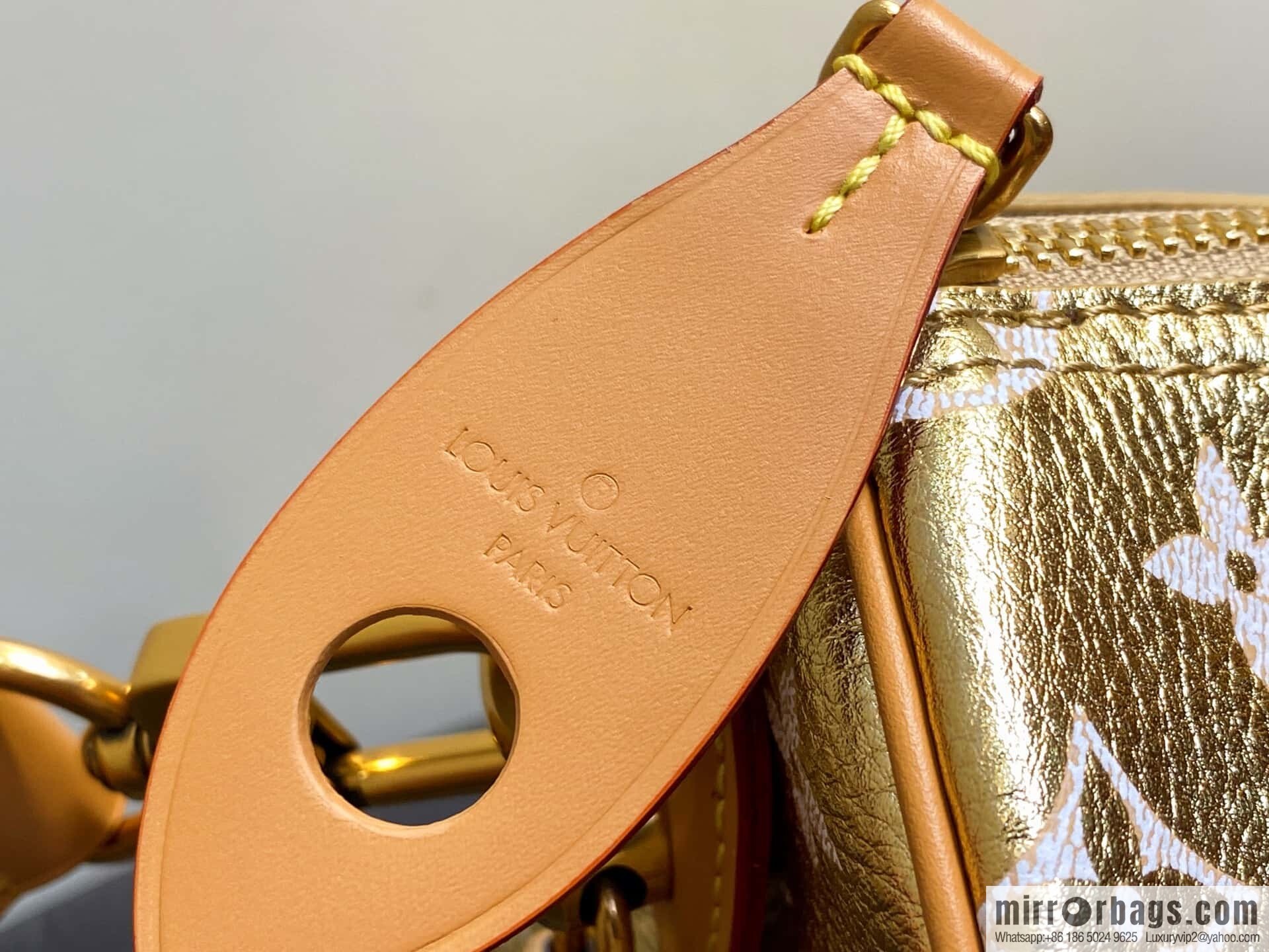 [Original order boutique] M24440 gold, full leather speedy pillow bag SPEEDY P9 BANDOULIZRE25 handbag