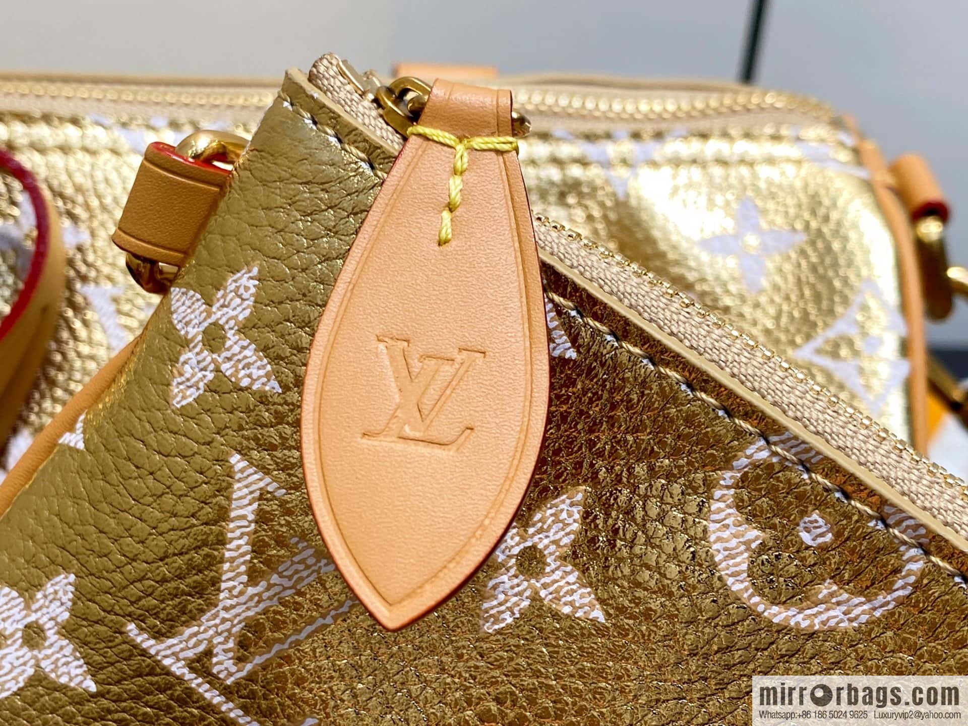 [Original order boutique] M24440 gold, full leather speedy pillow bag SPEEDY P9 BANDOULIZRE25 handbag