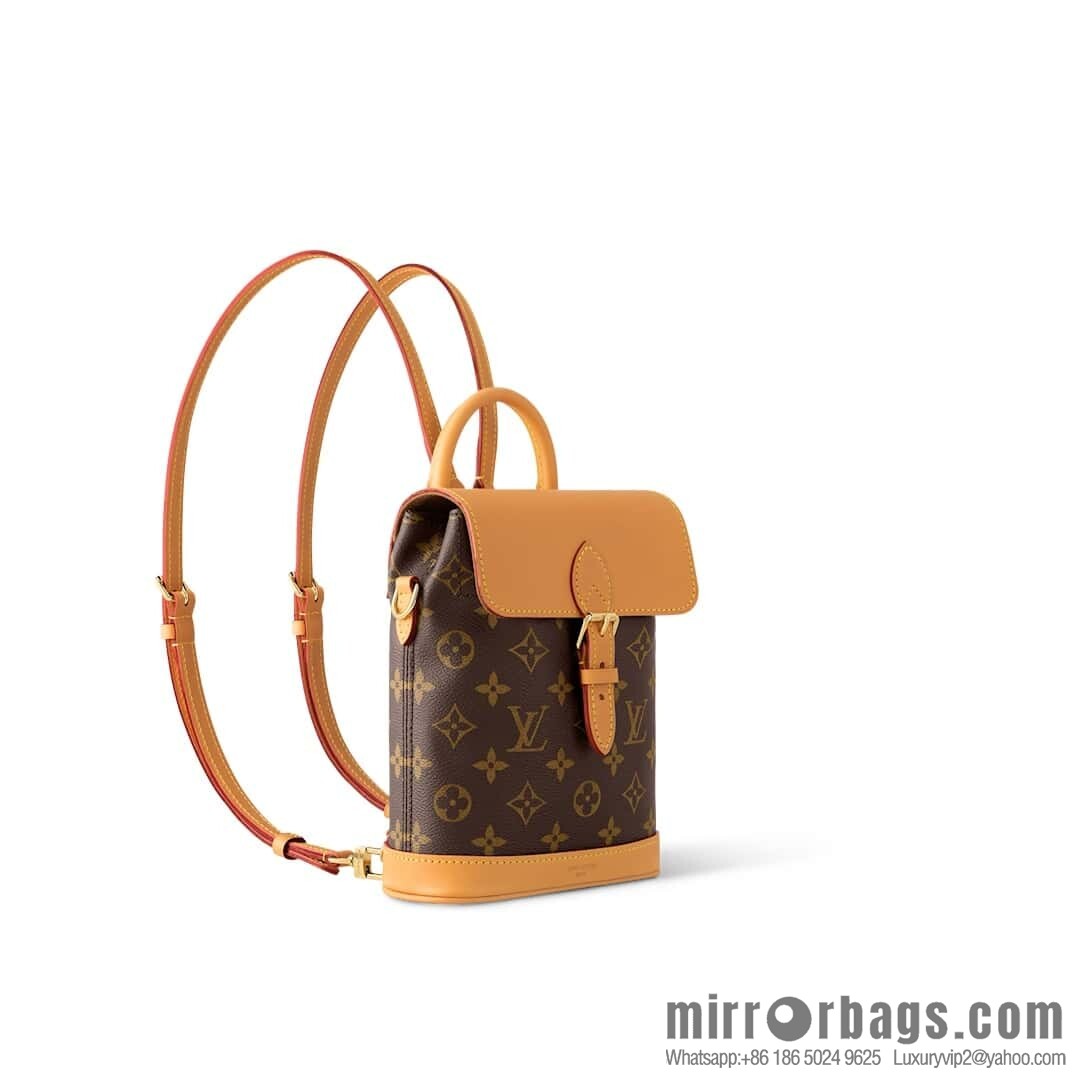 [Original order boutique] M14651 presbyopia yellow leather, mini backpack SOHO mini backpack