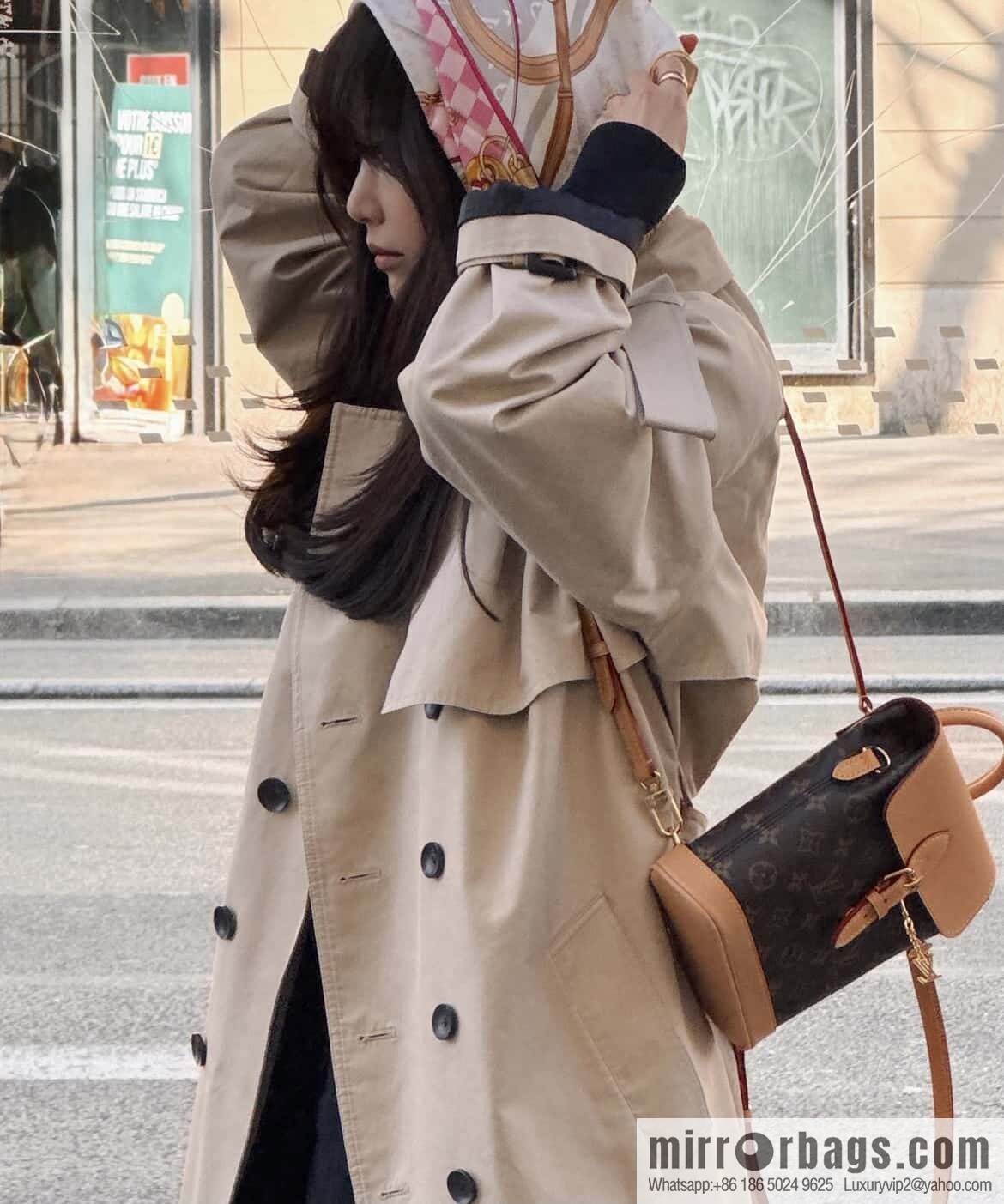 [Original order boutique] M14651 presbyopia yellow leather, mini backpack SOHO mini backpack