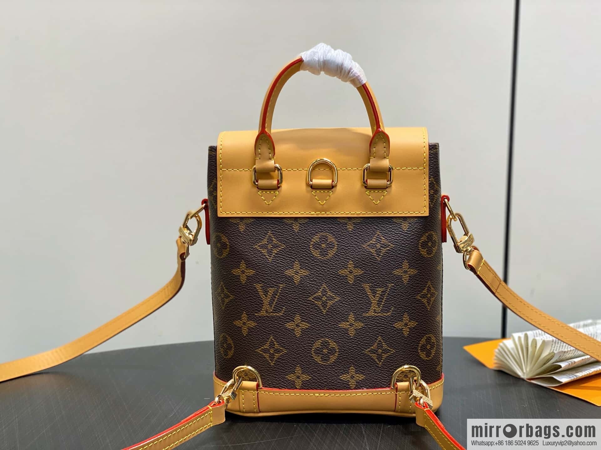 [Original order boutique] M14651 presbyopia yellow leather, mini backpack SOHO mini backpack