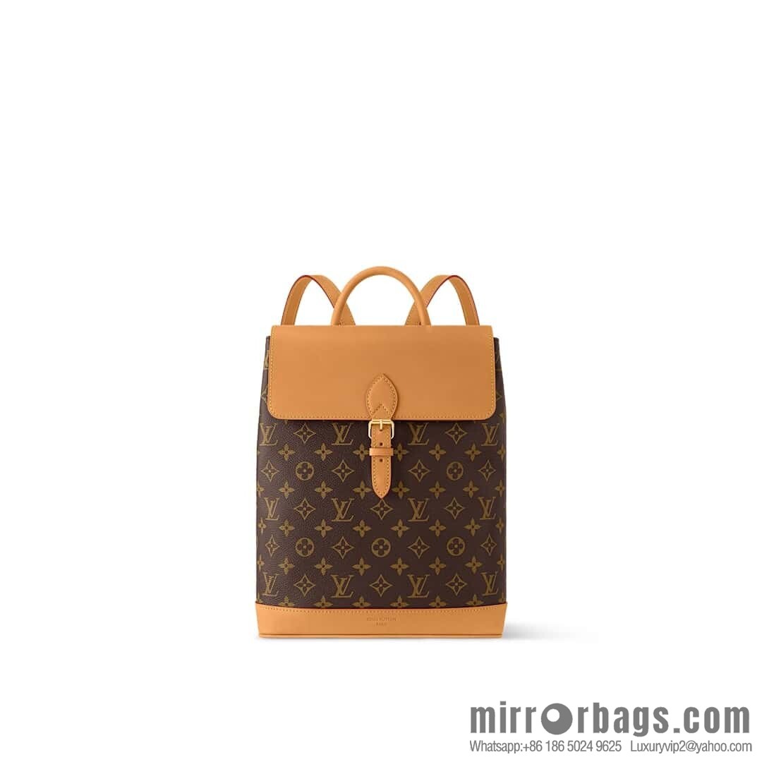 [Boutique‑grade] M14653 presbyopia yellow leather, backpack SOHO backpack