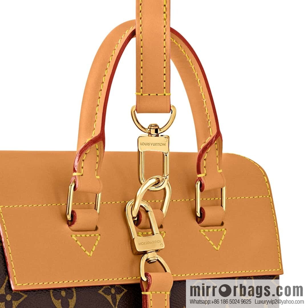 [Boutique‑grade] M14653 presbyopia yellow leather, backpack SOHO backpack