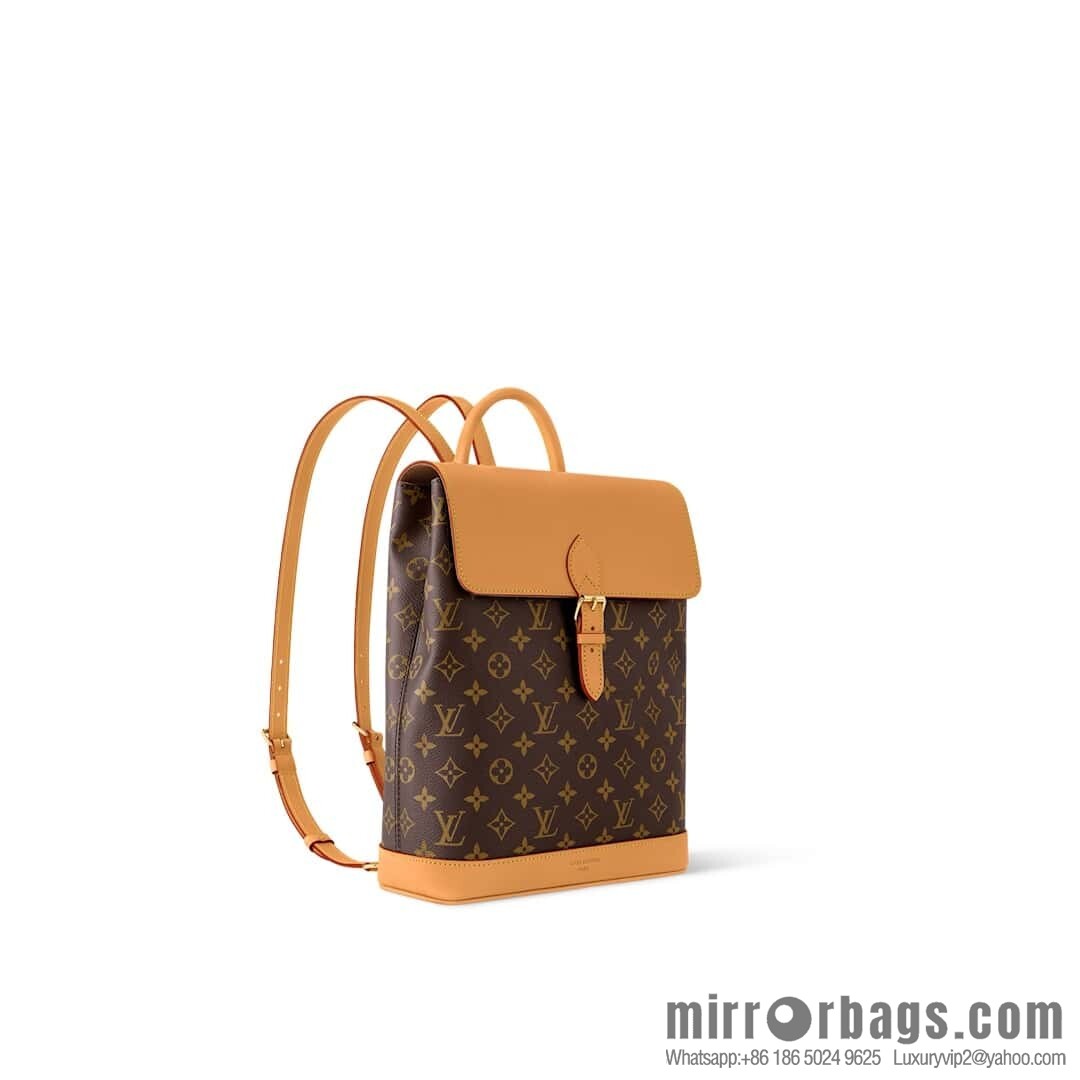 [Boutique‑grade] M14653 presbyopia yellow leather, backpack SOHO backpack