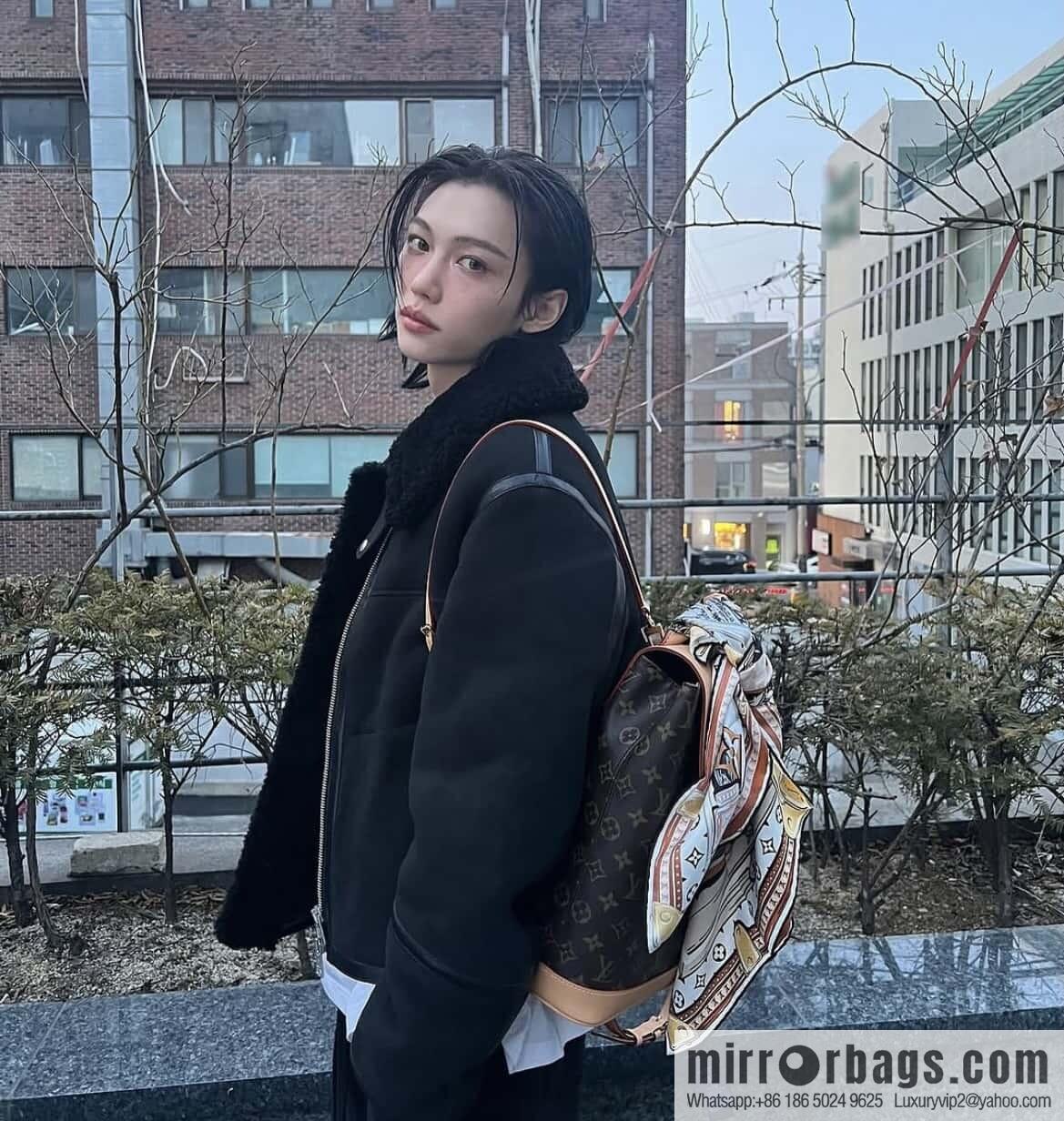 [Original order boutique] M14653 presbyopia yellow leather, backpack SOHO backpack