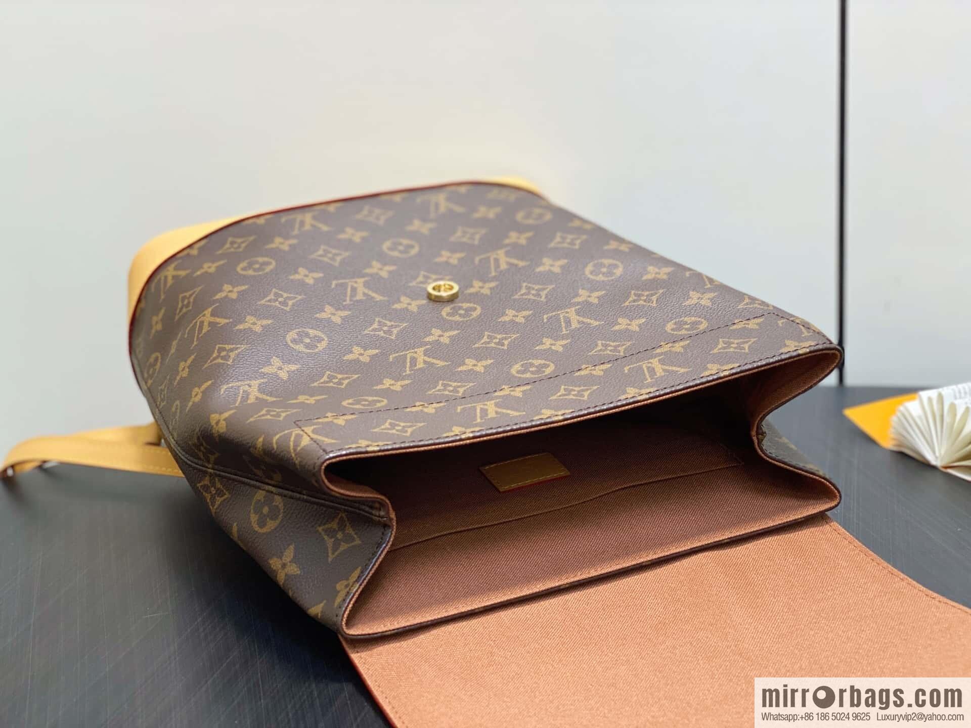[Original order boutique] M14653 presbyopia yellow leather, backpack SOHO backpack