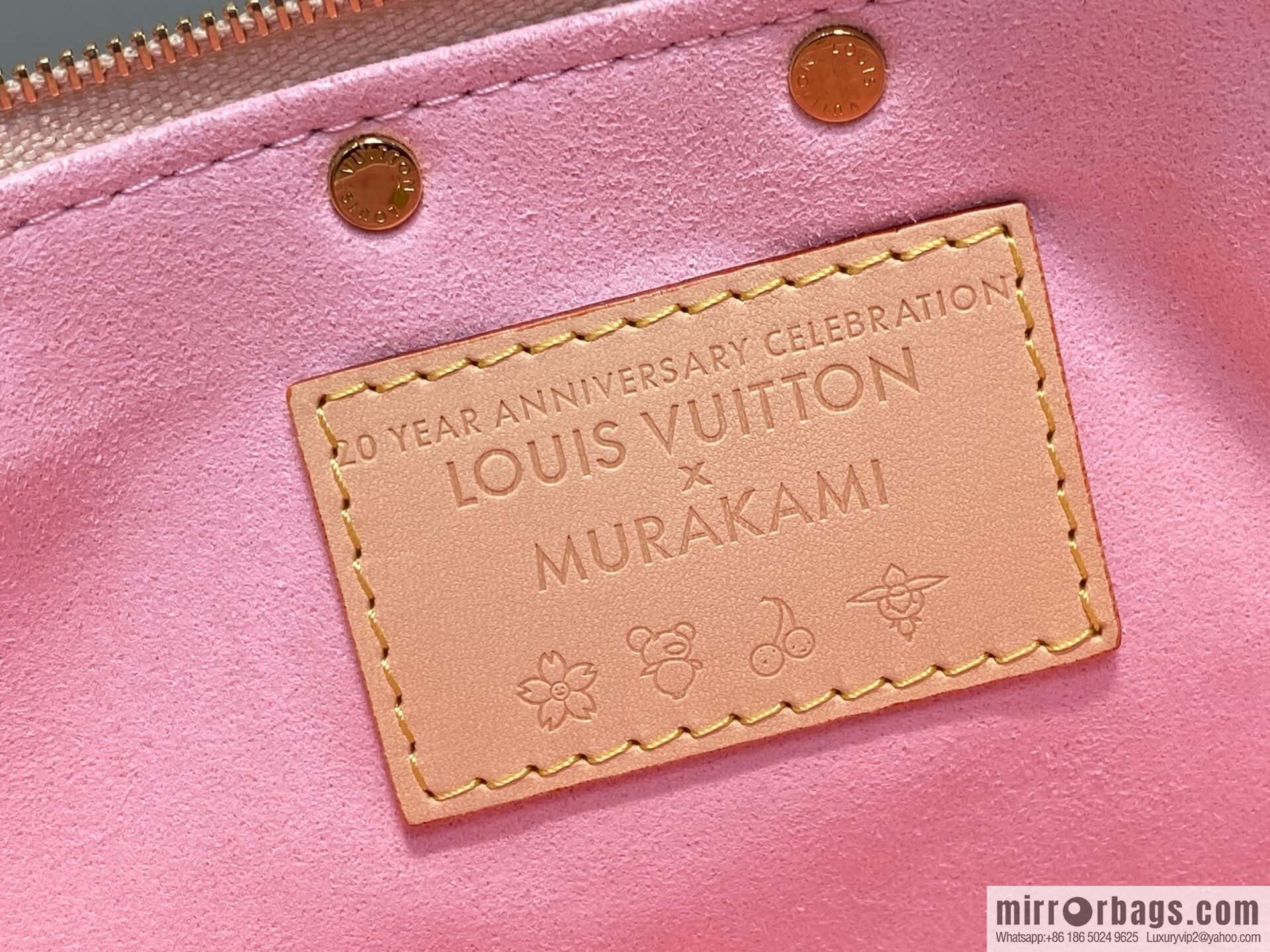 [Boutique‑grade] M13666 presbyopia, cherry blossom/Takashi Murakami, chain bag mahjong bag LVXTM POCHETTE mahjong bag