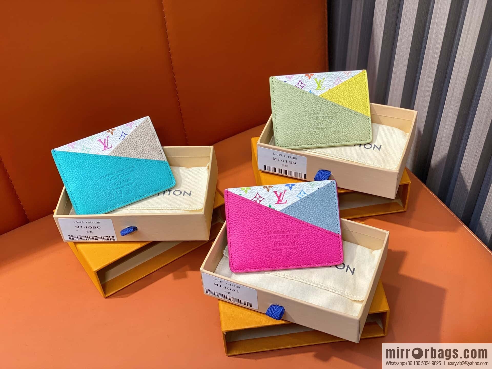 [Boutique‑grade] M14139 green, card bag wallet Criss-Cross LV x TM card holder