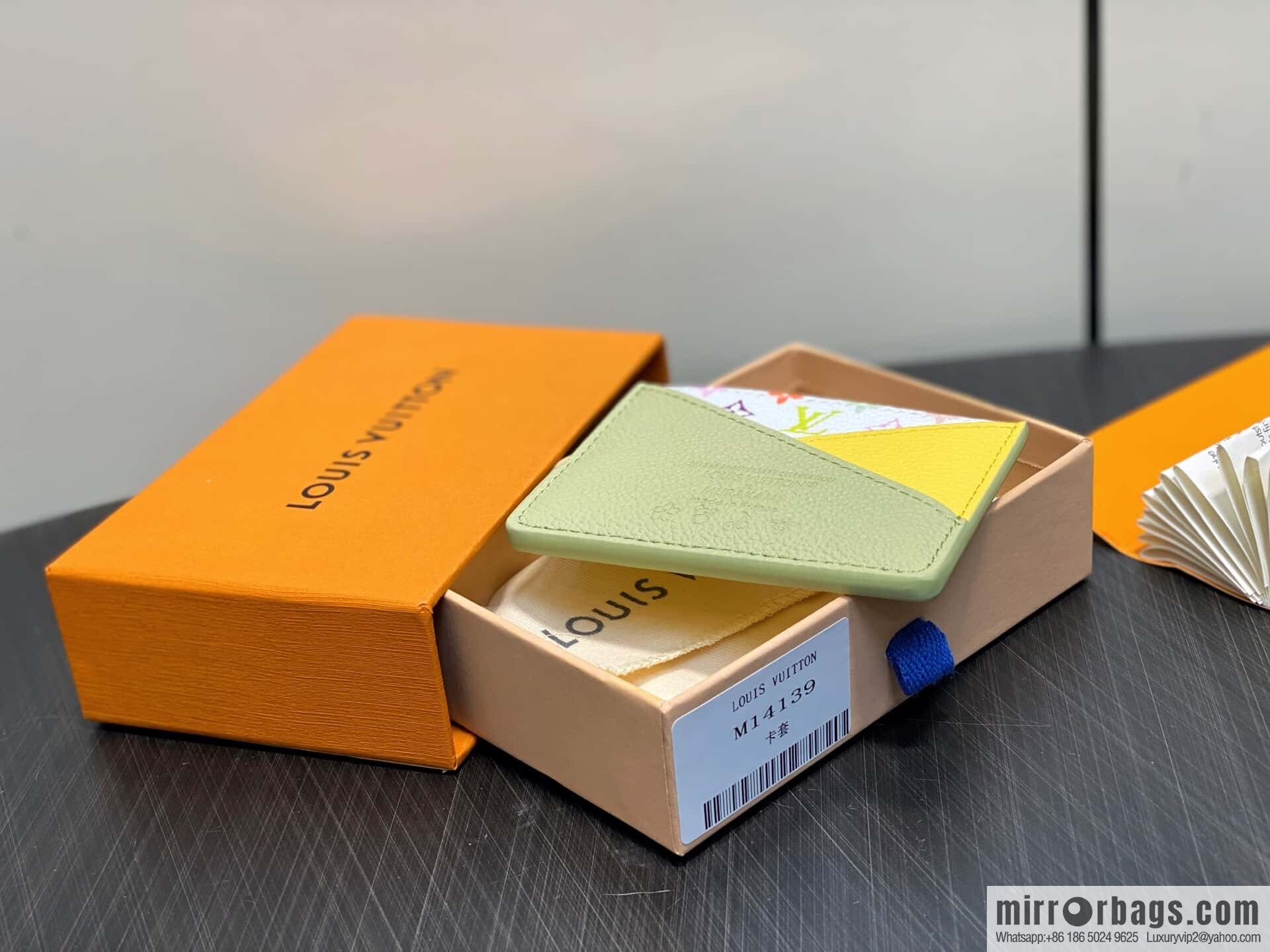 [Boutique‑grade] M14139 green, card bag wallet Criss-Cross LV x TM card holder