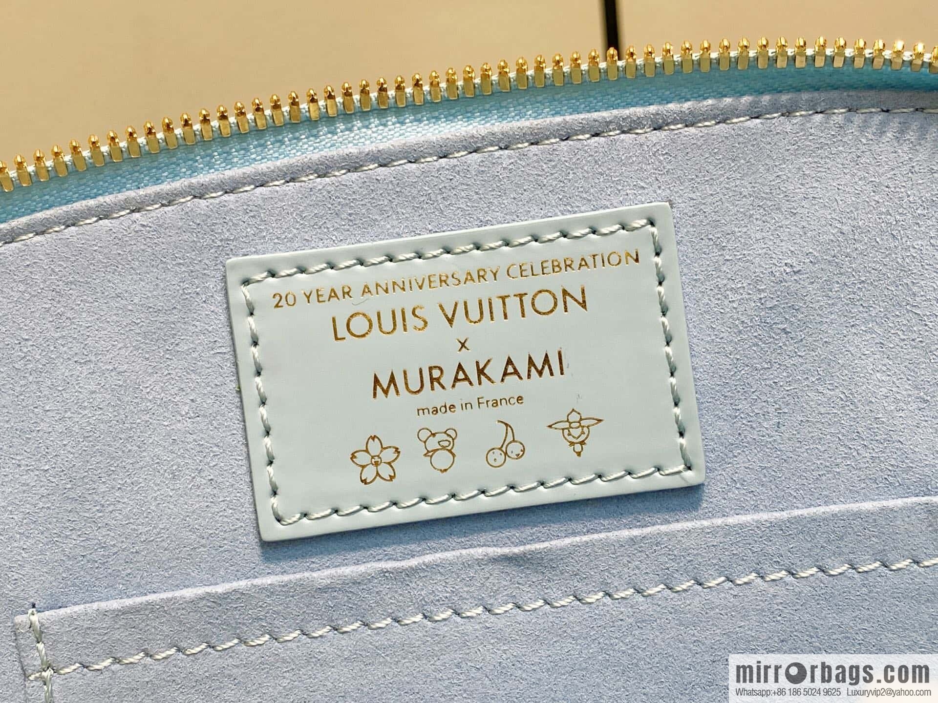 [Boutique‑grade] M14197 light blue, water ripple shell bag, the new LV x TM ALMA BB handbag of the season