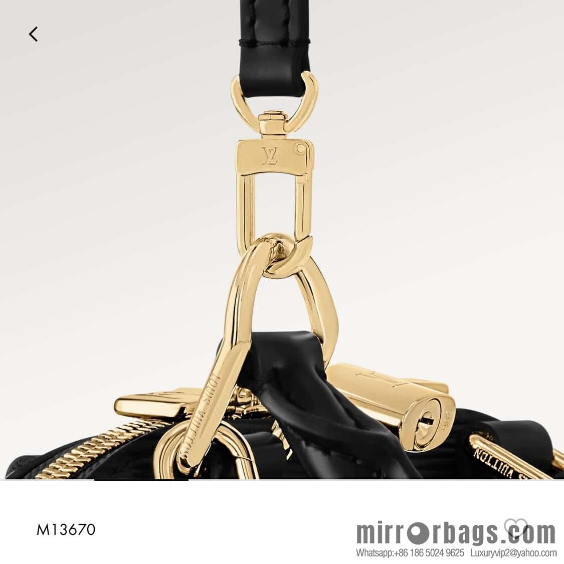 [Boutique‑grade] M13670 black, water ripple shell bag, the new LV x TM ALMA BB handbag of the season.