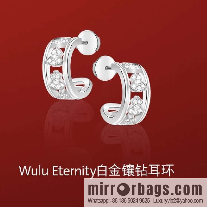 ❗️New ❗️ ☀️ Qeelin Petite Wulu full diamond gourd stud earrings ☀️