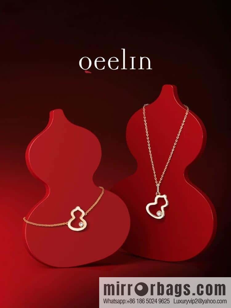 ☀️Qeelin Petite Wulu Gourd Necklace, Bracelet