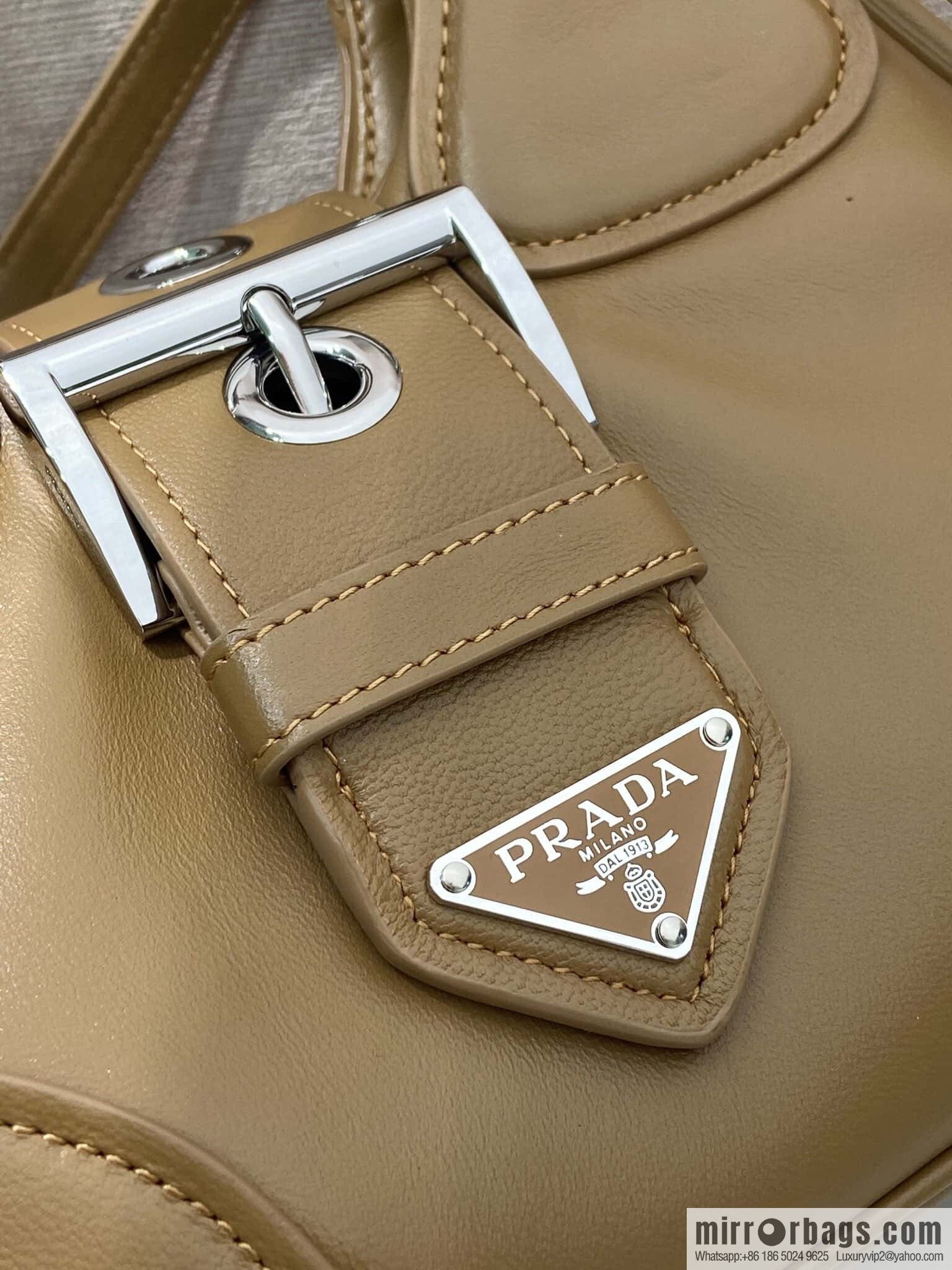PRADA 🎉 new Moon handbag 🎉 1BA381 full lambskin🎉🎉