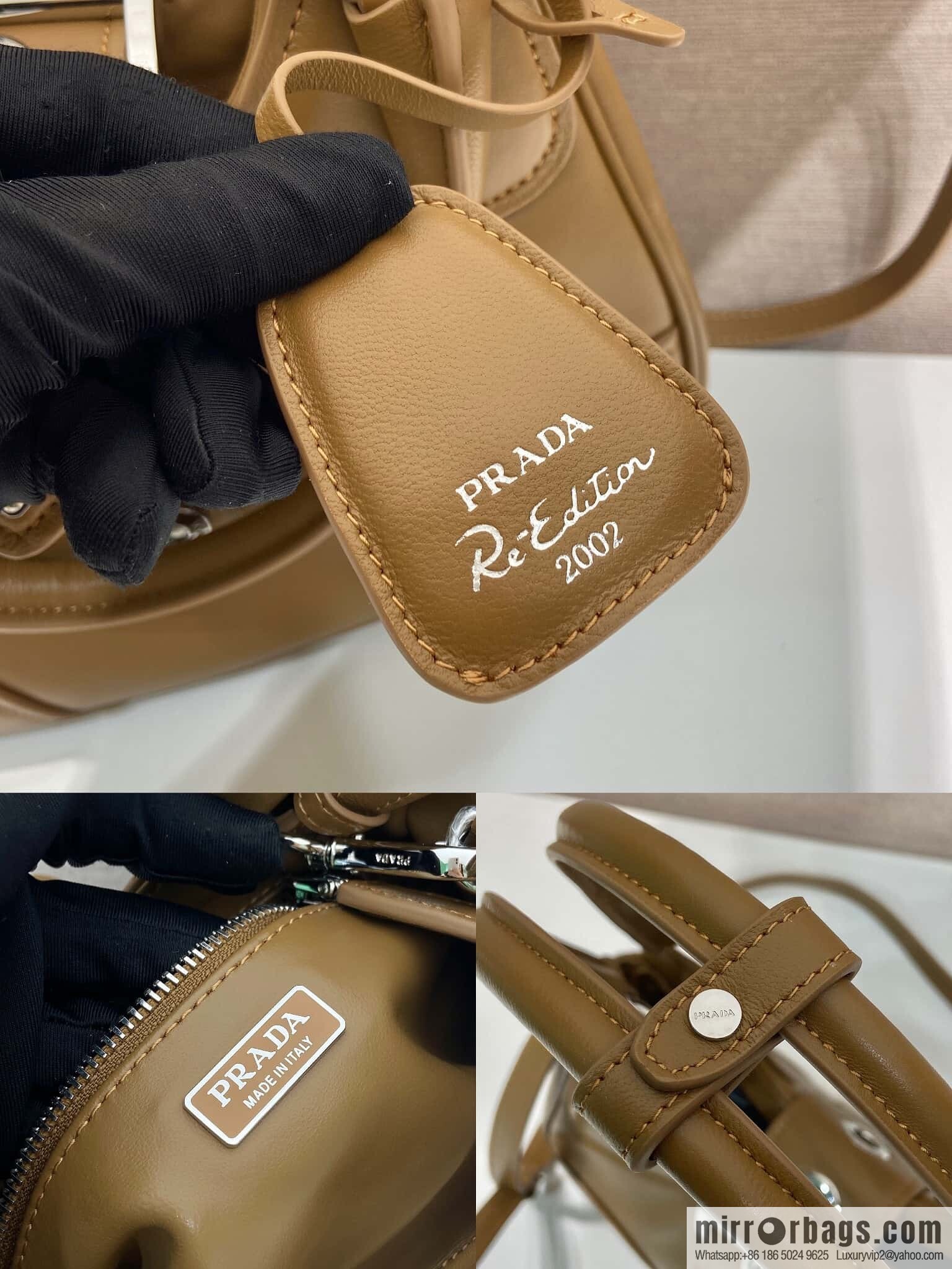 PRADA 🎉 new Moon handbag 🎉 1BA381 full lambskin🎉🎉
