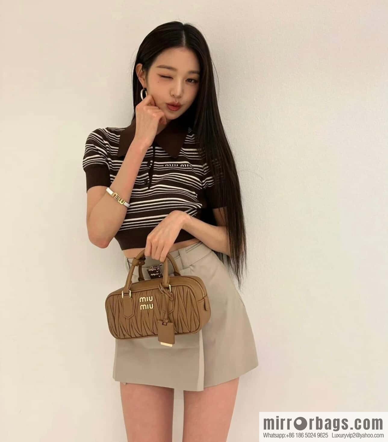 Sheepskin Textured Retro Rectangle Bag | Leather Bowling Bag 5BB142 💕💕