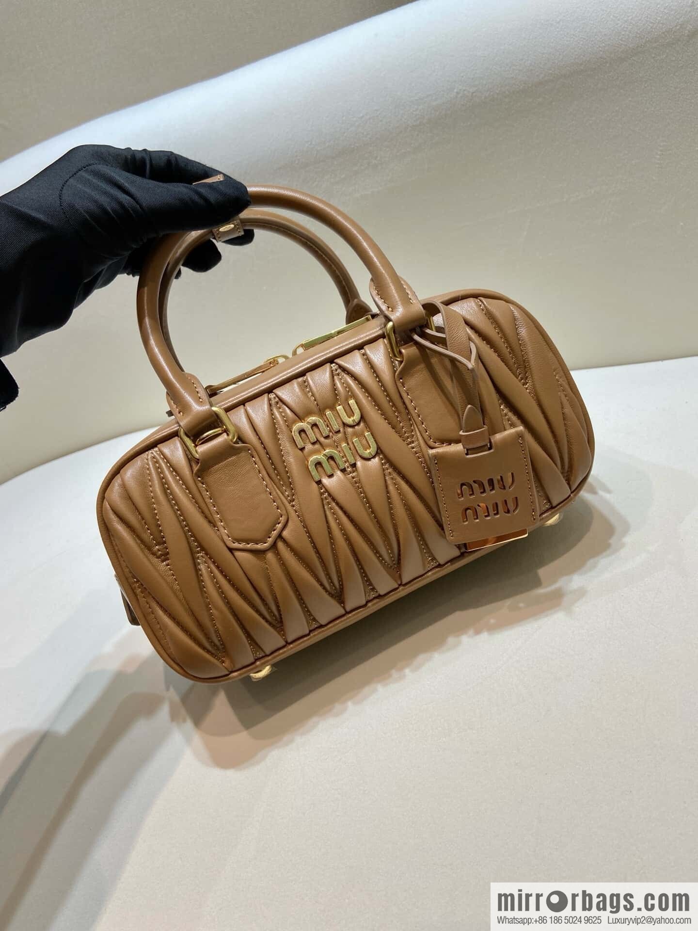 Sheepskin Textured Retro Rectangle Bag | Leather Bowling Bag 5BB142 💕💕