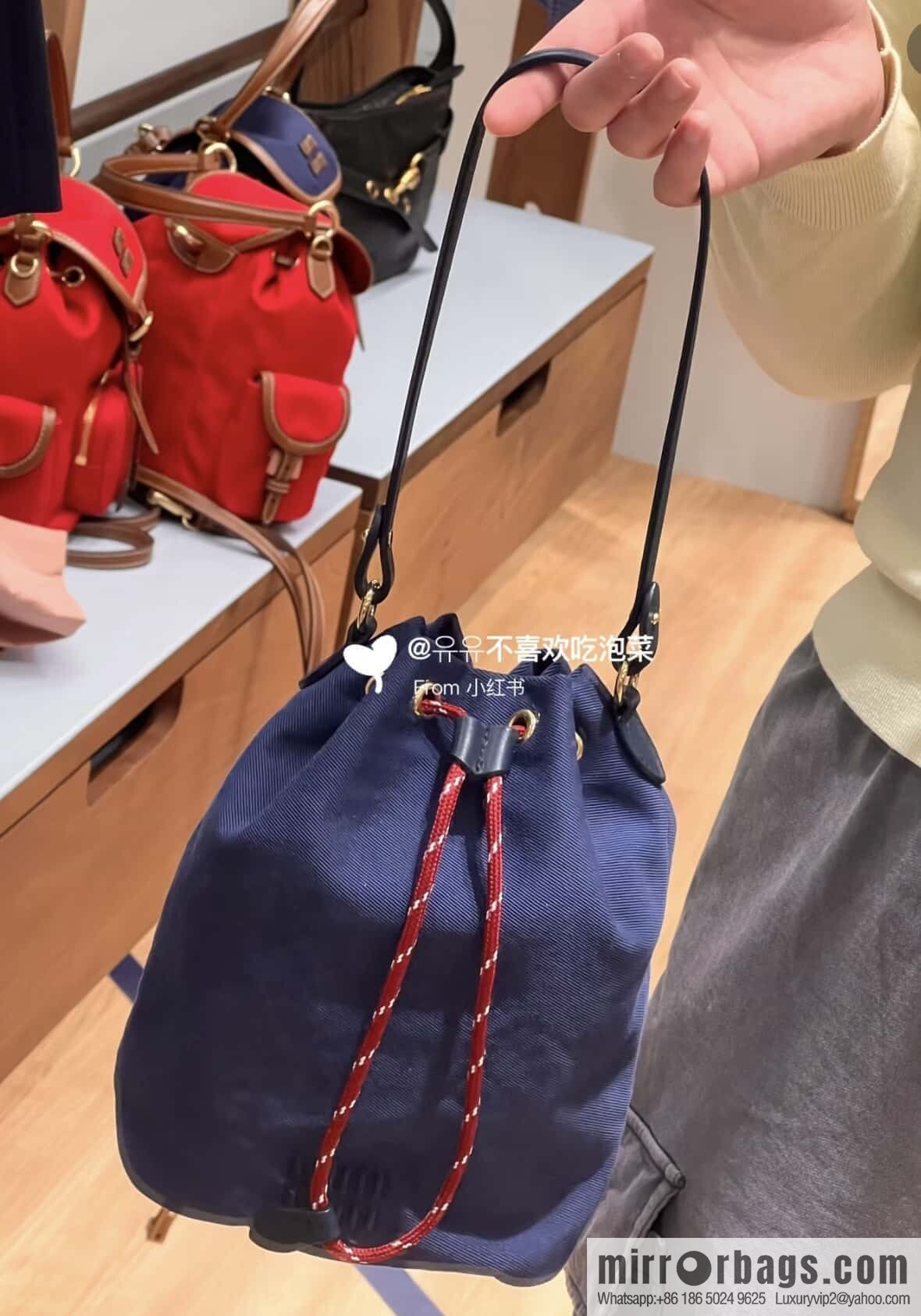 MIUMIU 🎉 new bucket bag 🎉 5NR038 🎉🎉 blue