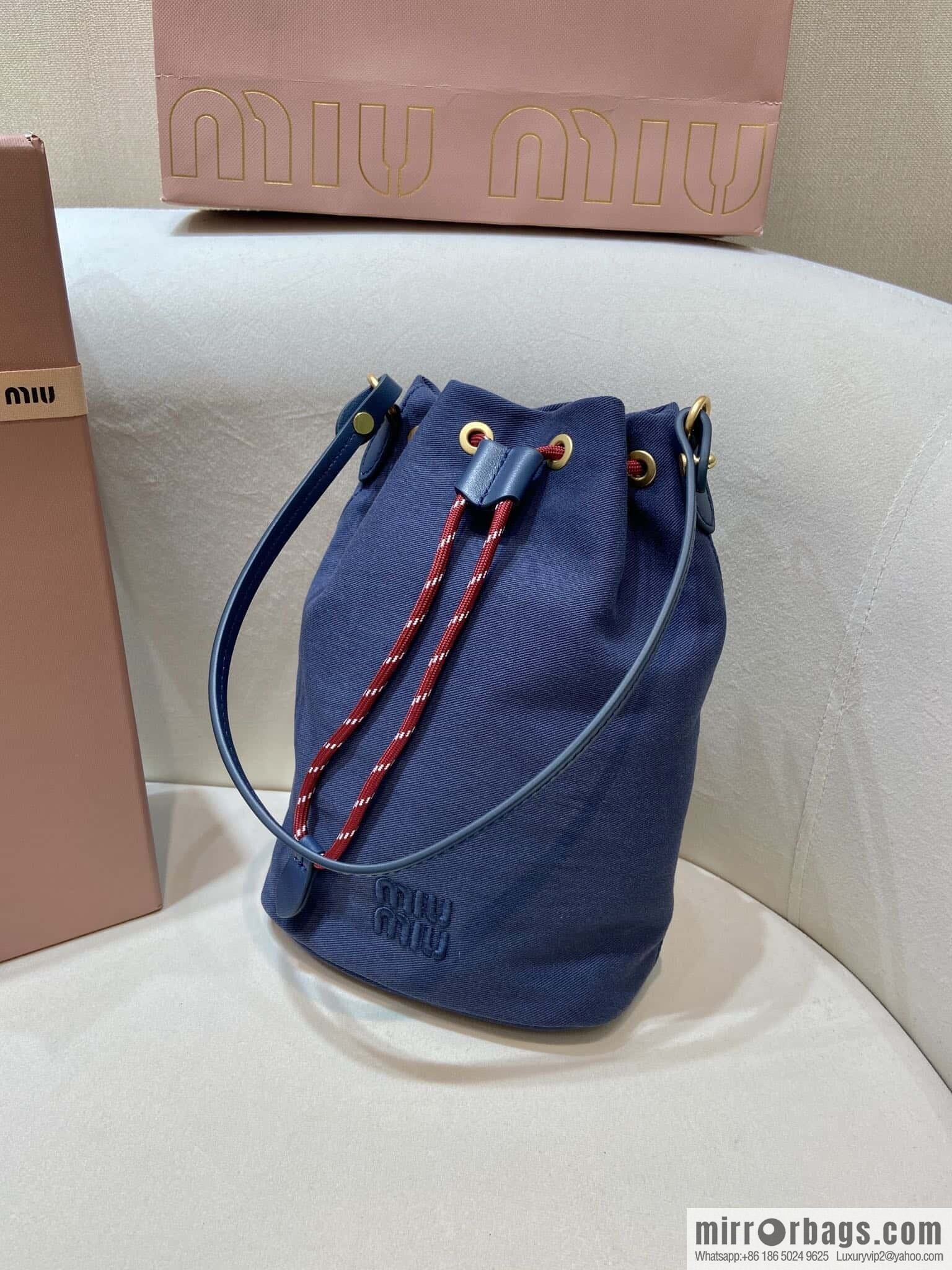 MIUMIU 🎉 new bucket bag 🎉 5NR038 🎉🎉 blue